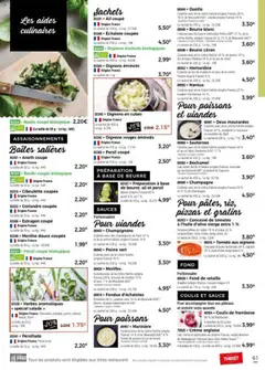  | Page: 61 | Produits: Salade, Persil, Ail, Volaille