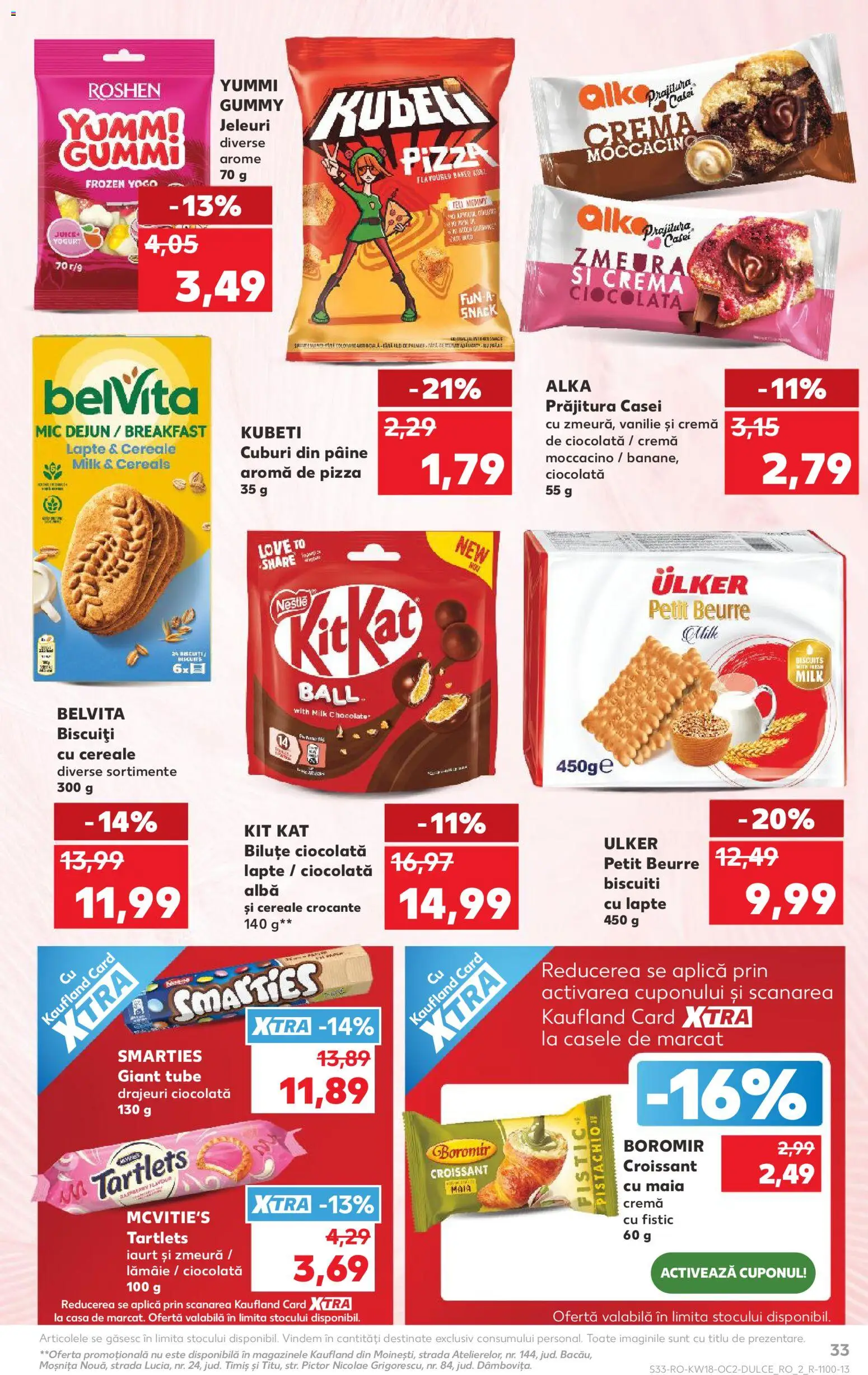 Kaufland RO akciós ujság - amely érvényes a következő dátumtól: 29.04.2026 | Oldal: 33 | Termékek: Croissant, Pizza