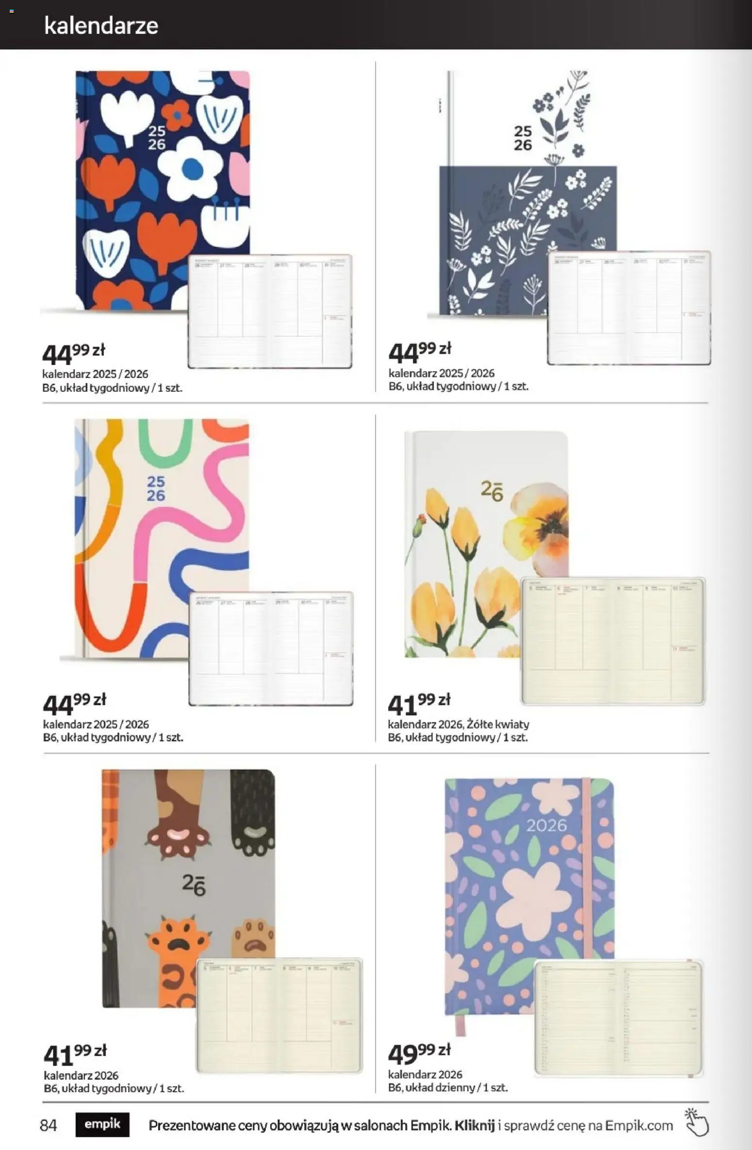 Empik promocje - Tom kultury Zabawki od 11.02.2026 | Strona: 26 | Produkty: Kalendarz, Kwiaty