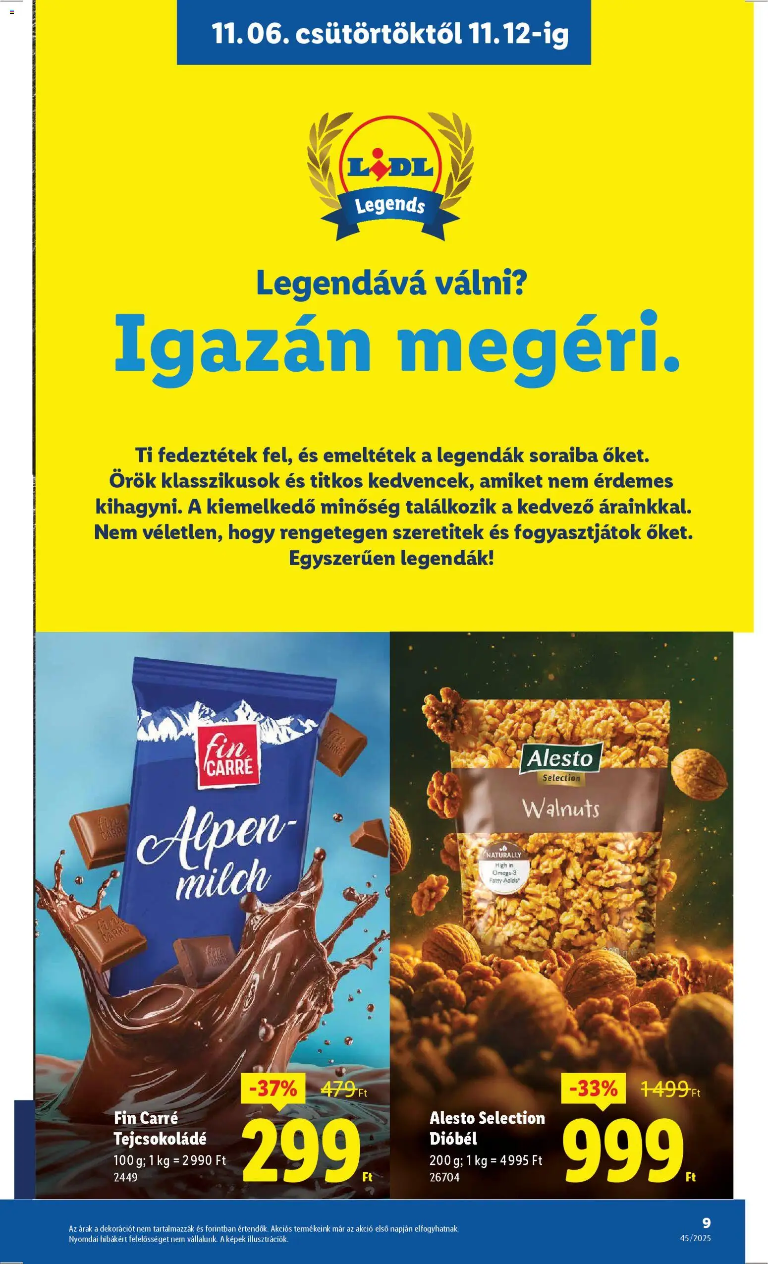 Lidl akciós ujság - amely érvényes a következő dátumtól: 06.11.2025 | Oldal: 9