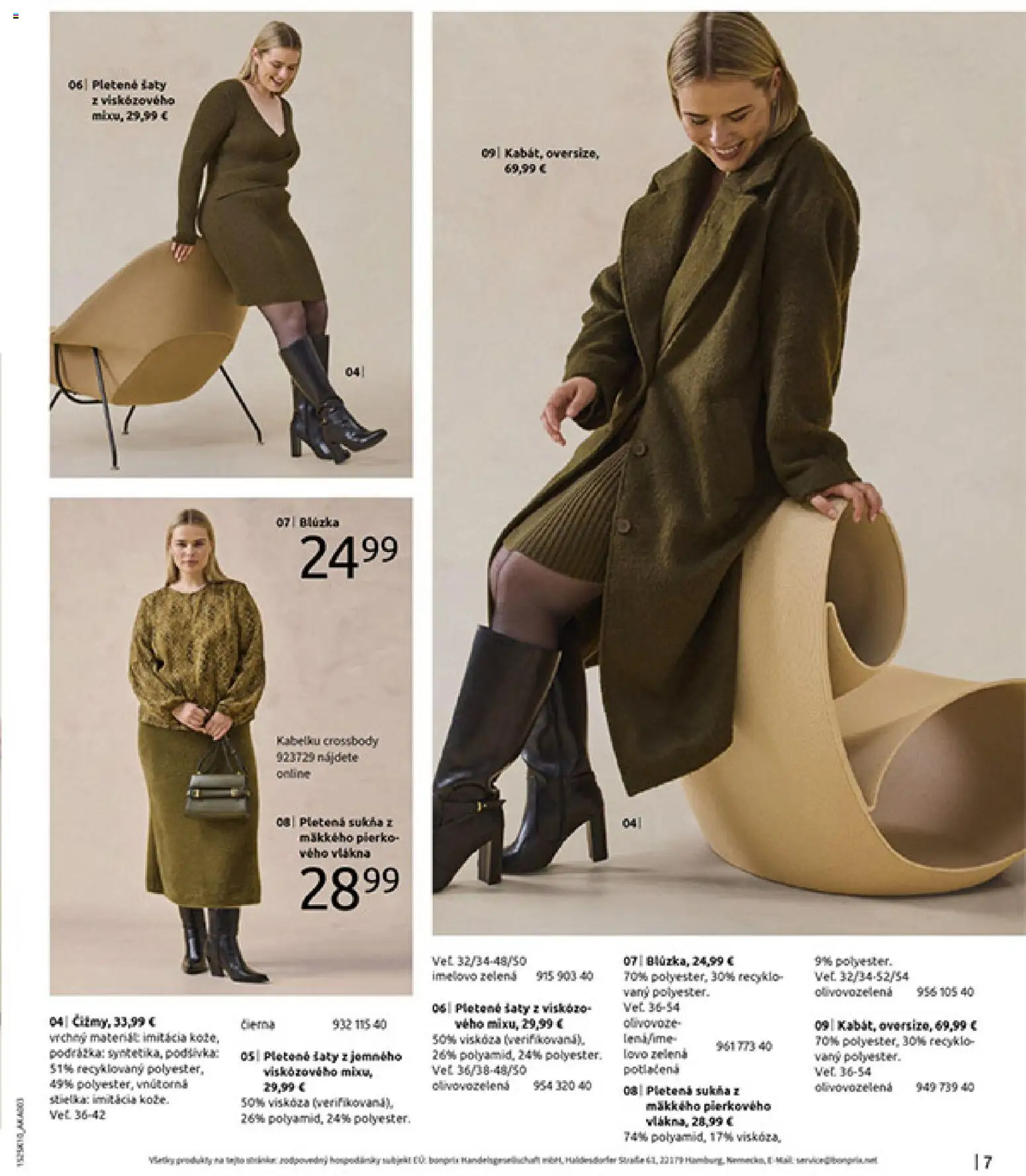 Nové Bonprix akcie – leták je platný od 01.11.2025 | Strana: 9 | Produkty: Šaty