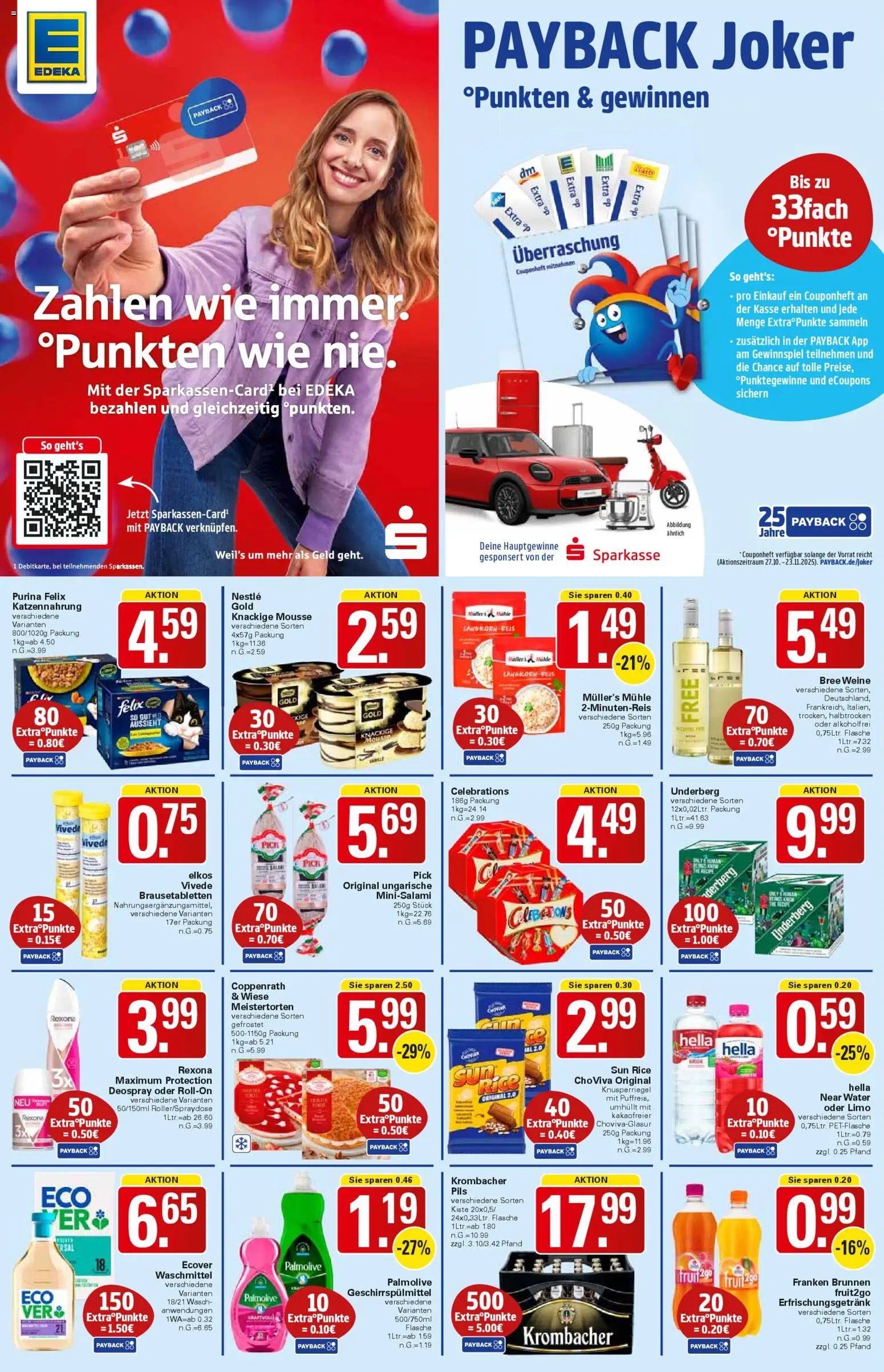 WEZ Prospekt – gültig ab 27.10.2025 | Seite: 15 | Produkte: Pils, Bree, Hella, Underberg