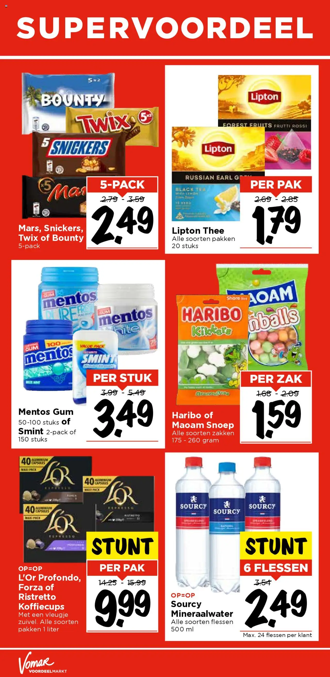  | Pagina: 24 | Producten: Gum, Zak, Twix, Mineraalwater