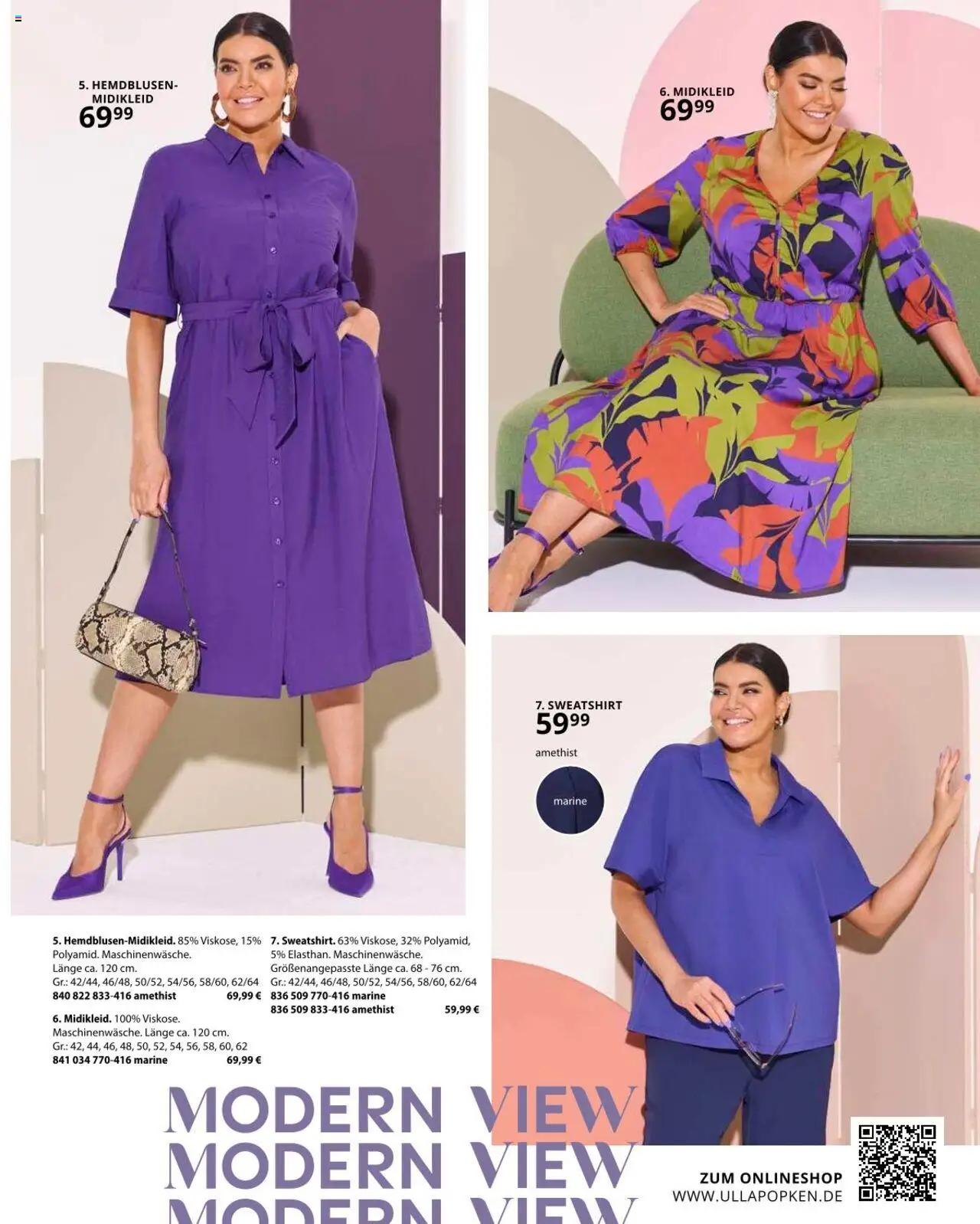 Ulla Popken Prospekt 	 - gültig ab dem 01.08.2025 | Seite: 45 | Produkte: Midikleid, Sweatshirt