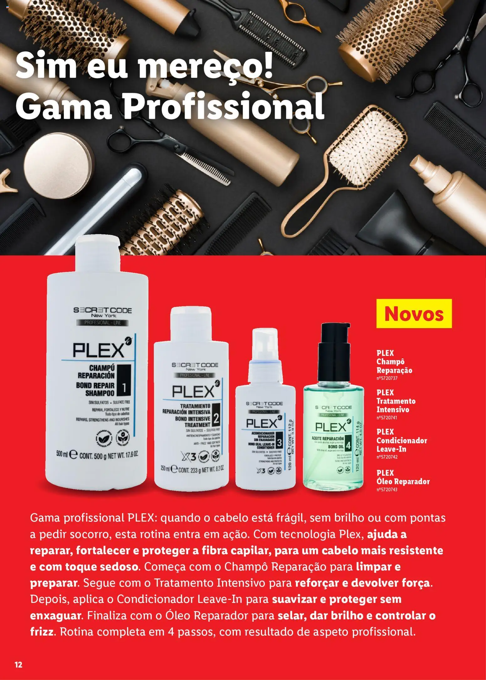 Lidl Beleza Inteligente │ válido de 16.03.2026 | Página: 12 | Produtos: Shampoo, Condicionador, Óleo