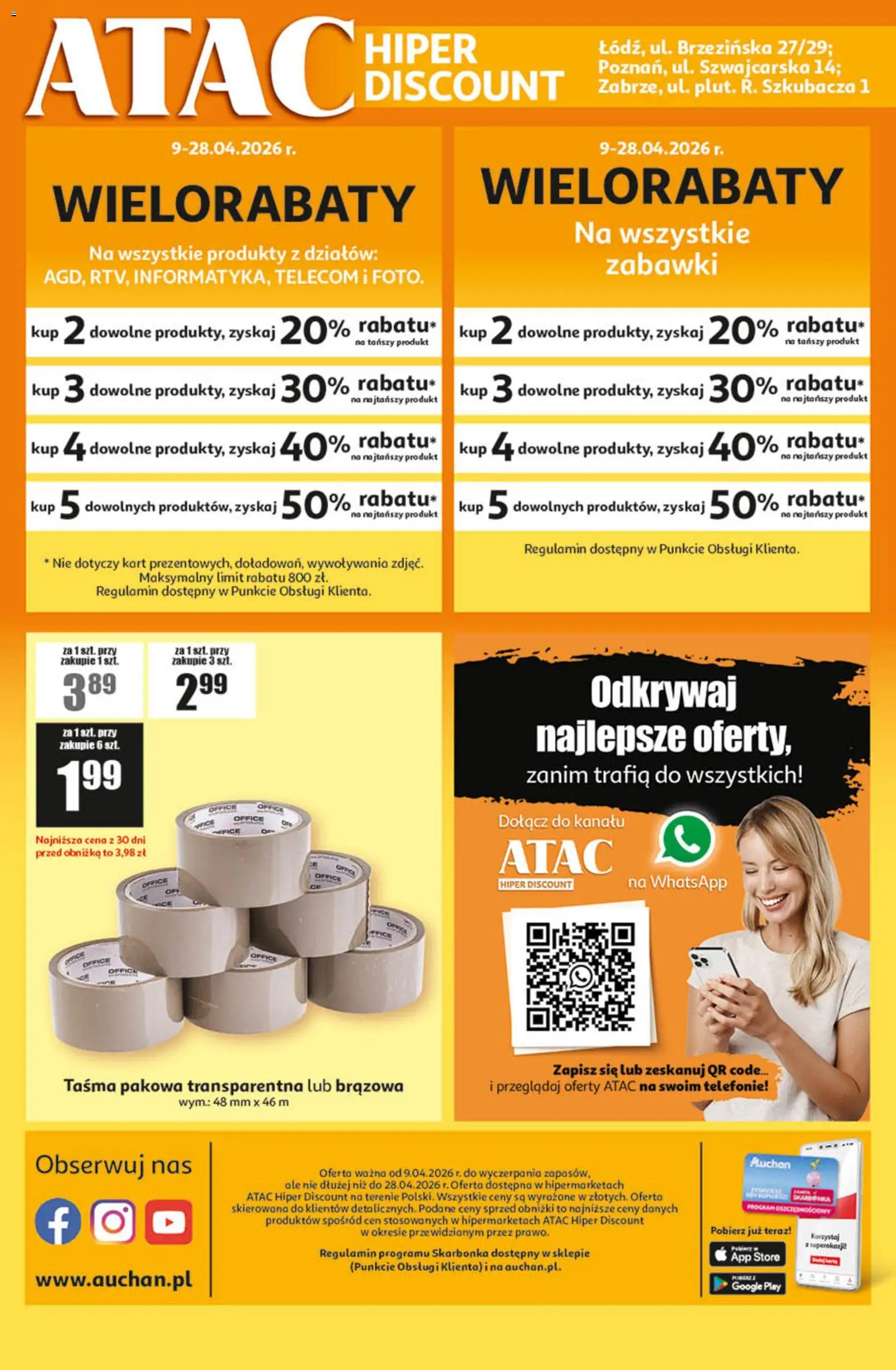 Auchan - Gazetka ATAC Hiper Discount od 09.04.2026 | Strona: 4