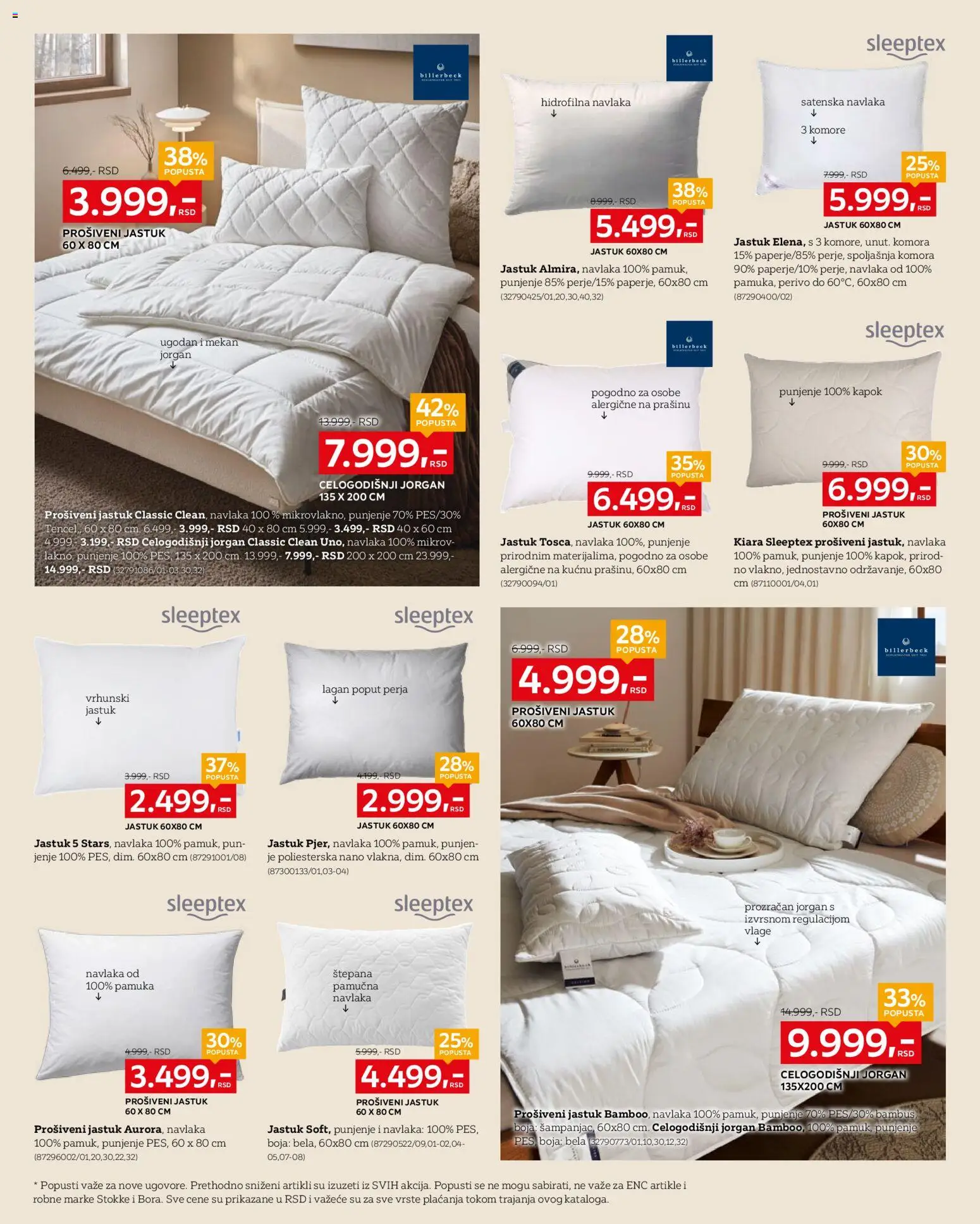 Lesnina XXXL katalog - važi od 27.10.2025 | Strana: 4 | Proizvode: Jastuk, Jorgan