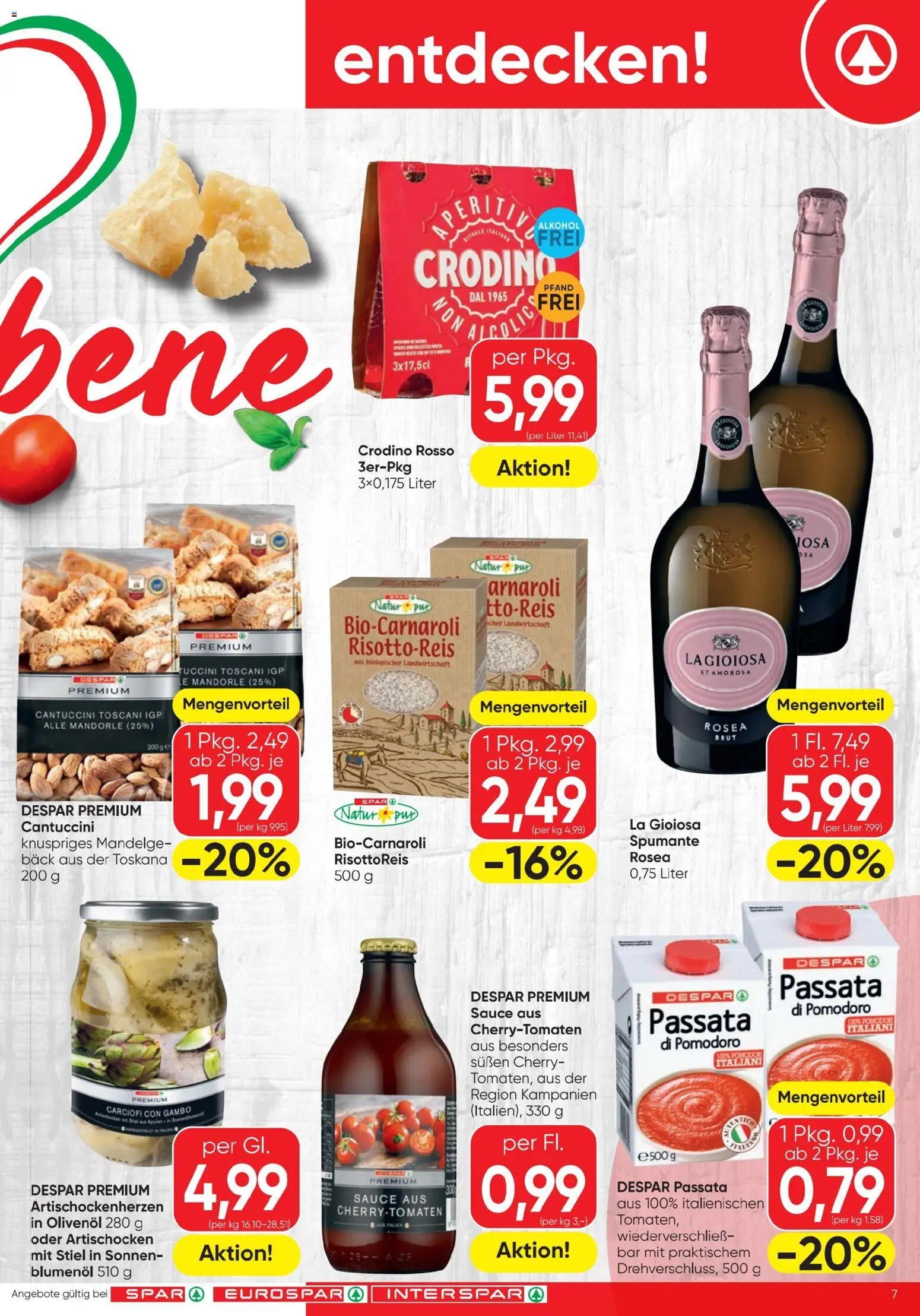 Spar - Flugblatt gültig ab 23.04.2026 | Seite: 7 | Produkte: Tomaten