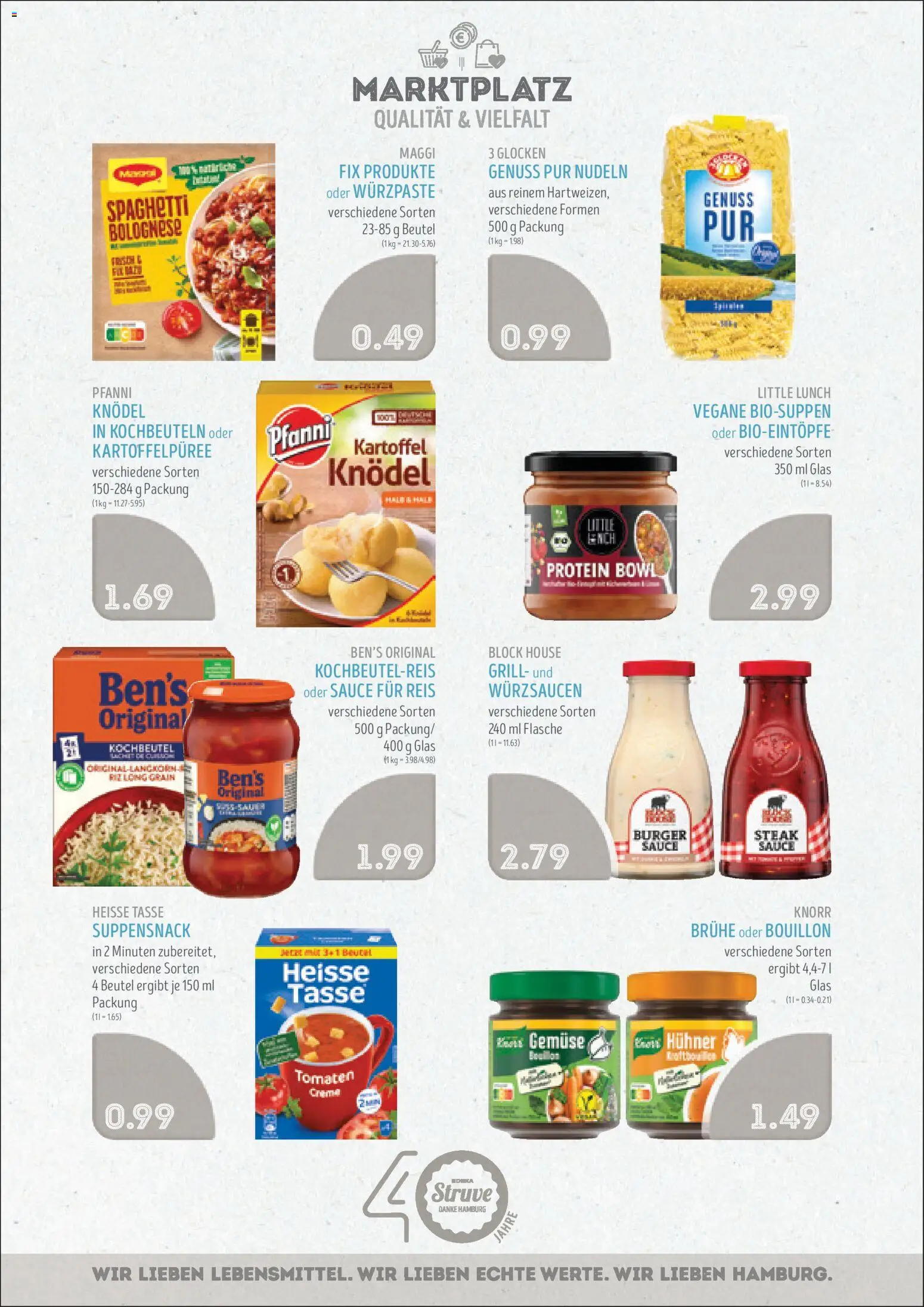 Edeka Struve Prospekt 	 – gültig ab 02.02.2026 | Seite: 15 | Produkte: Burger, Creme, Nudeln, Steak