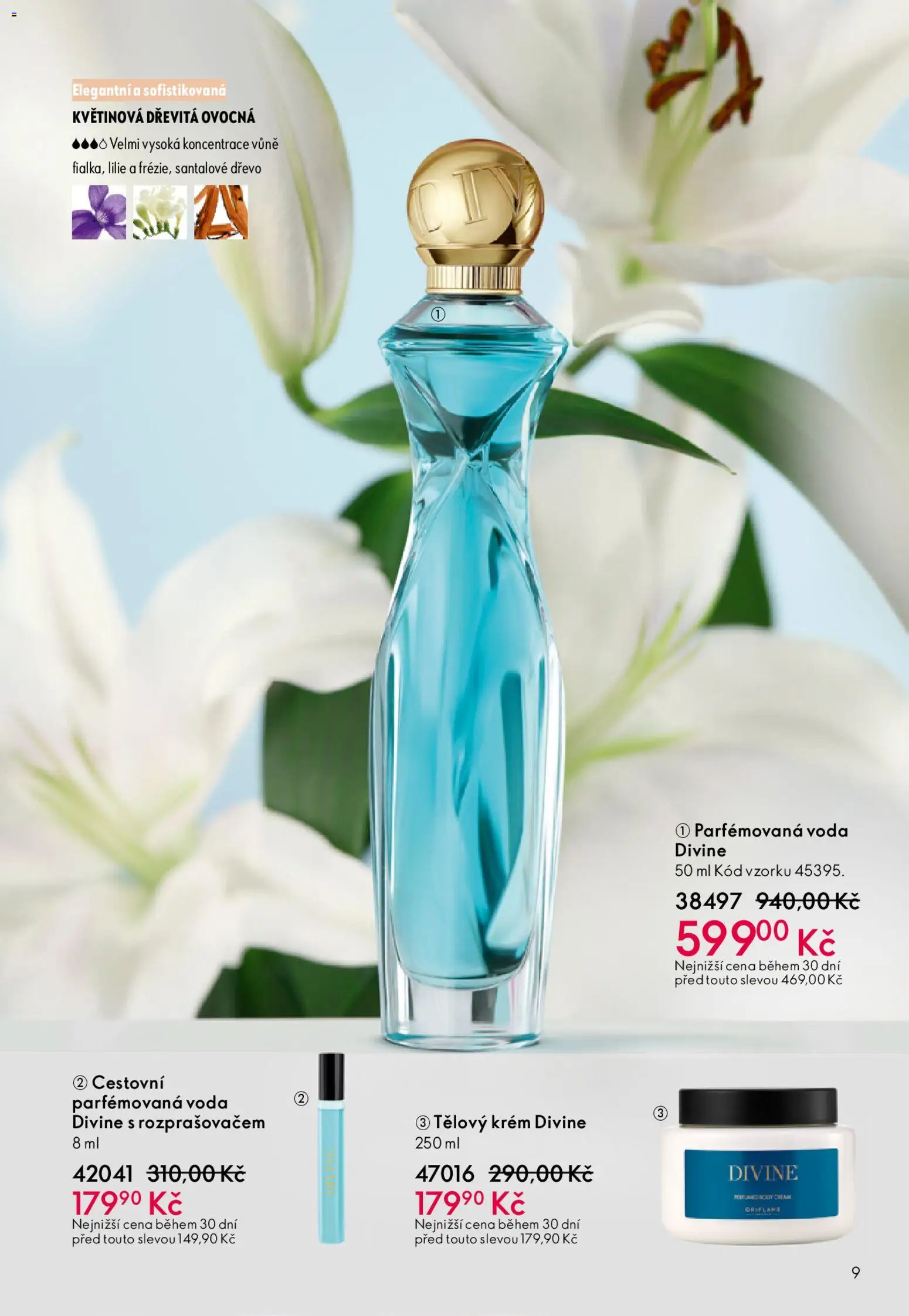 Oriflame katalog č.15/2025 od 22.10.2025 | Strana: 9 | Produkty: Tělový krém, Voda, Krém
