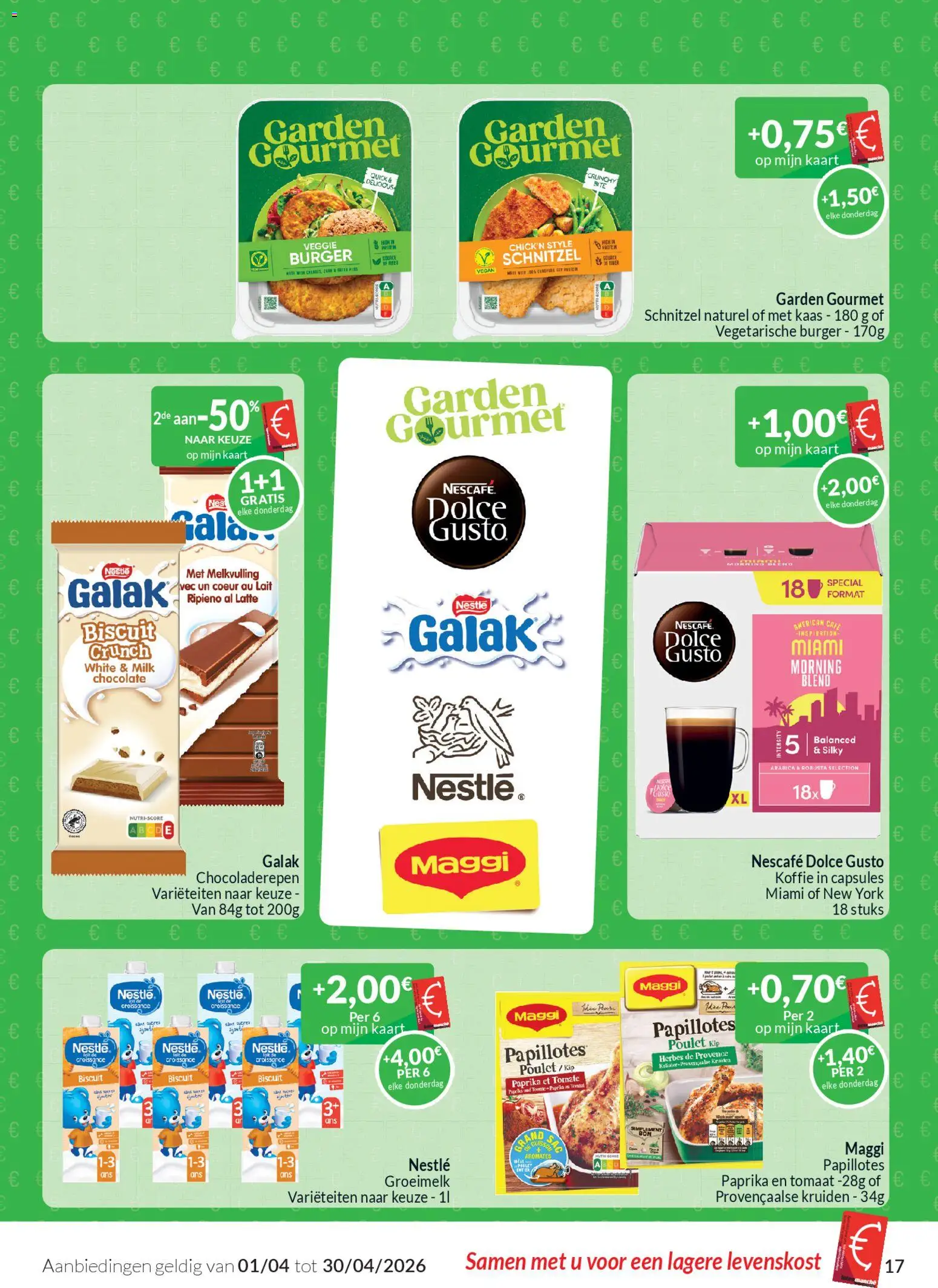 {H1} | Pagina: 17 | Producten: Kip, Nescafe, Tomaat, Kaas