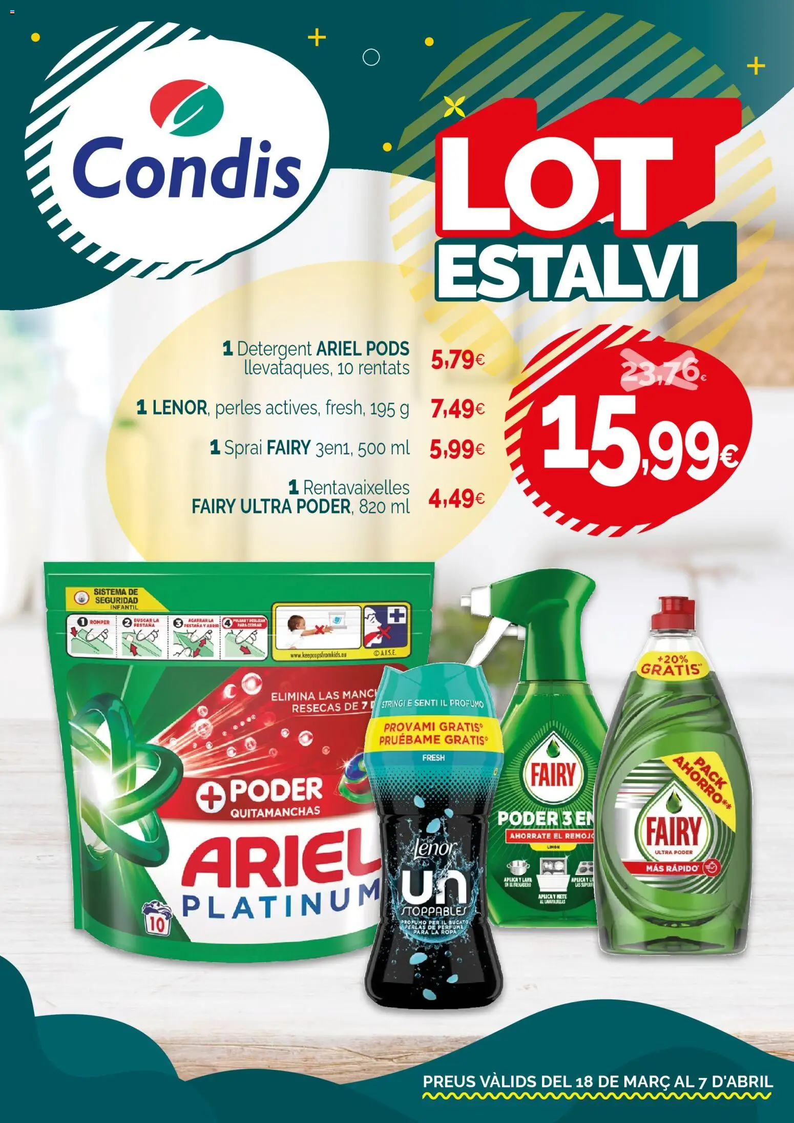 Condis - folleto life │ válido desde el 18.03.2026 | Página: 1 | Productos: Quitamanchas