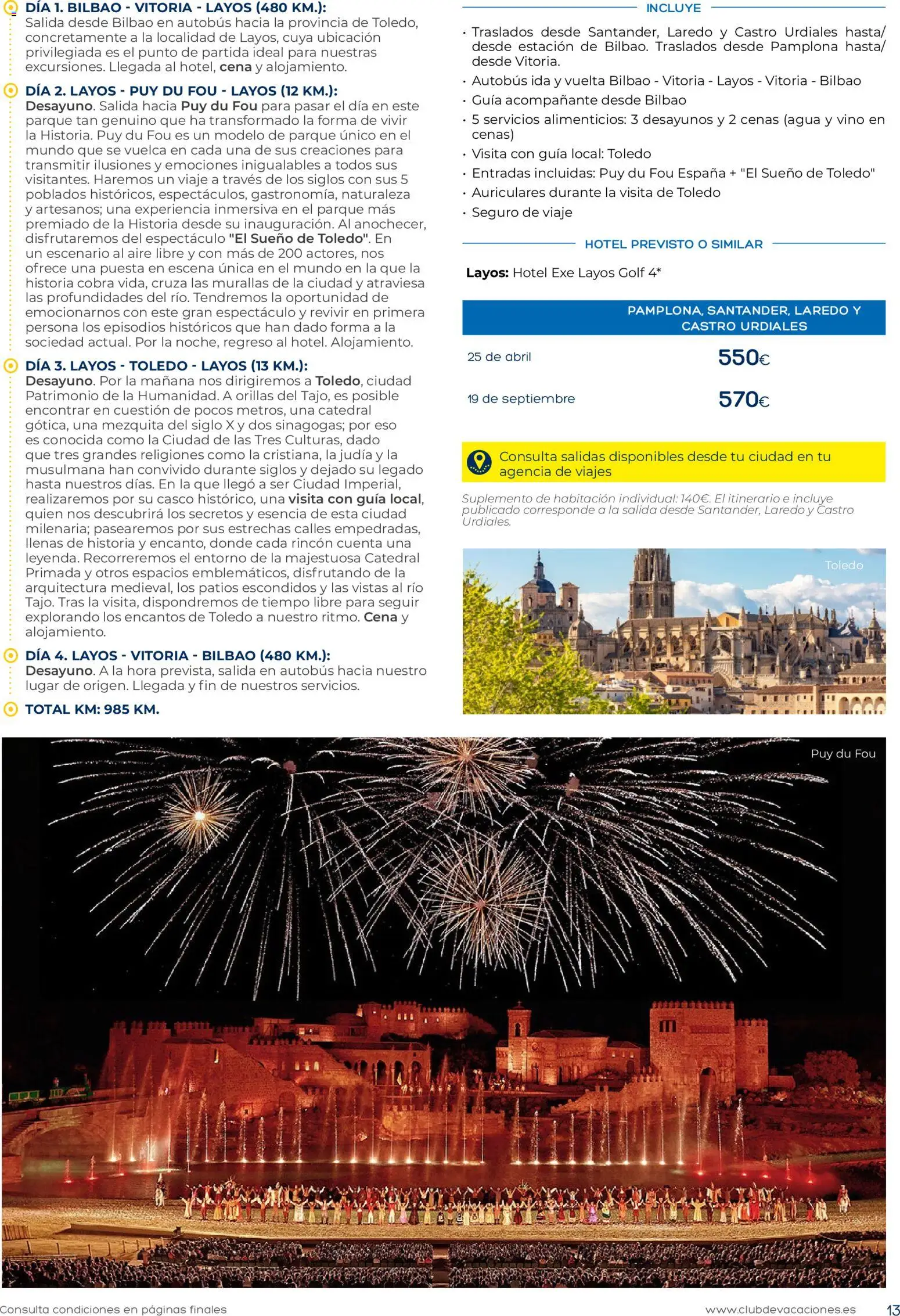 Viajes El Corte Inglés Zona Norte │ válido desde el 01.01.2026 | Página: 13