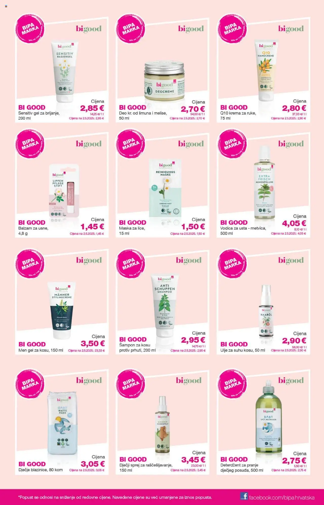 Bipa katalog | vrijedi od 21.08.2025 | Stranica: 18 | Proizvodi: Šampon, Ulje, Vodica za usta, Deterdžent