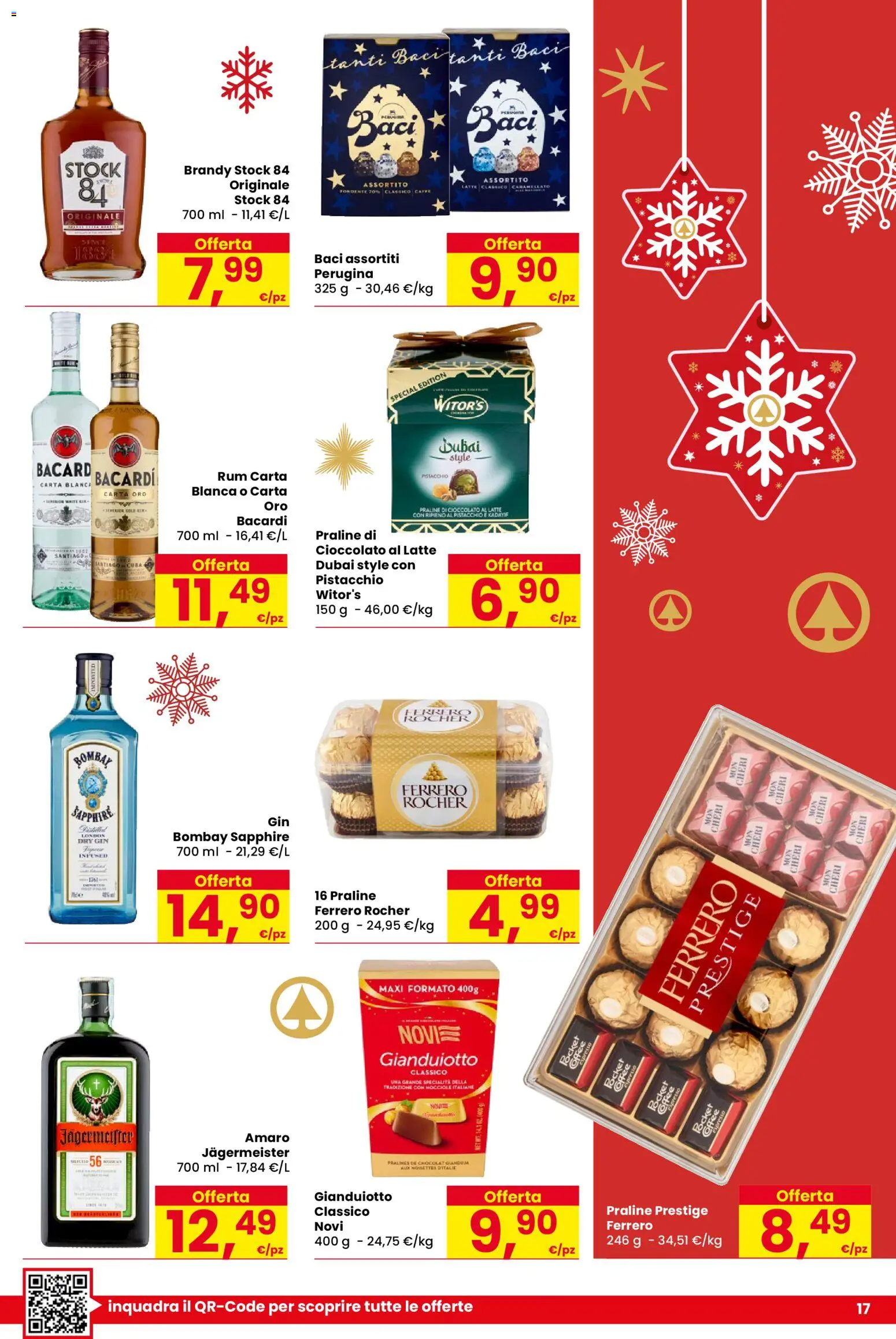 Volantino Despar del 25.11.2025 | Pagina: 17 | Prodotti: Cioccolato, Gin, Latte, Rum