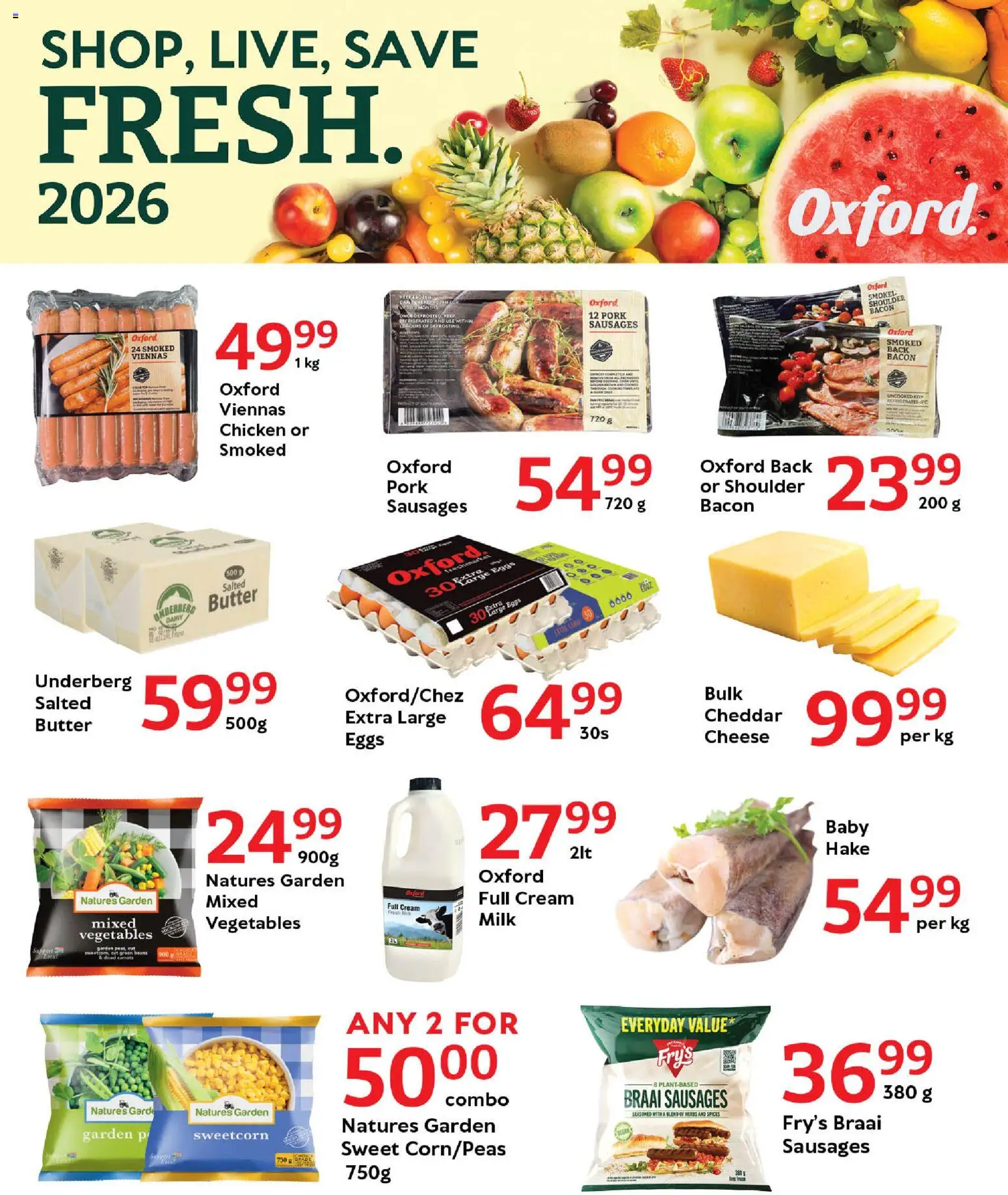 New Oxford Freshmarket catalogue – valid from 19.01.2026 | Page: 5 | Products: Beans, Eggs, Carrots, Vegetables