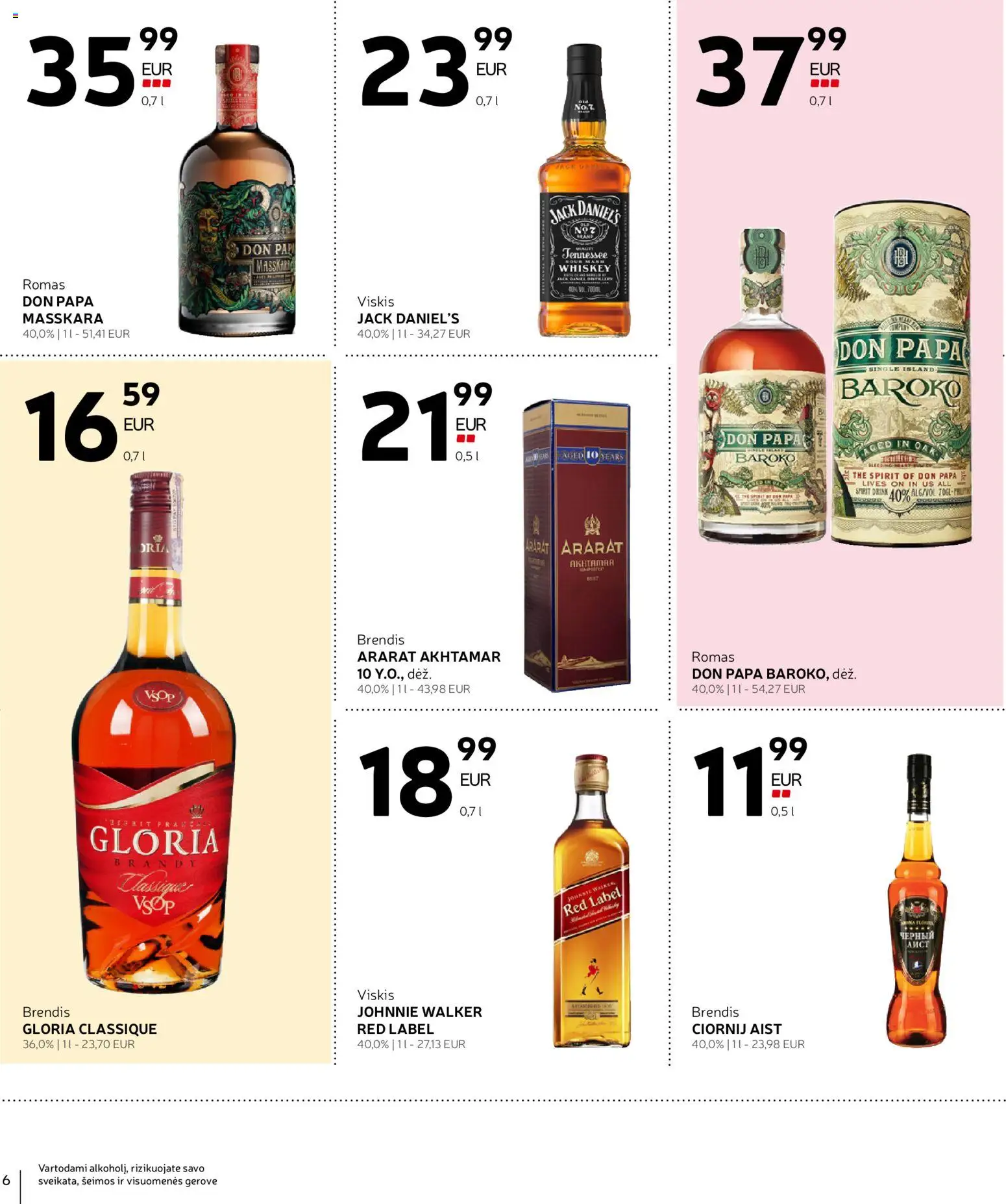 Rimi akcijos nuo 03.02.2026 | Puslapis: 6 | Prekių: Viskis