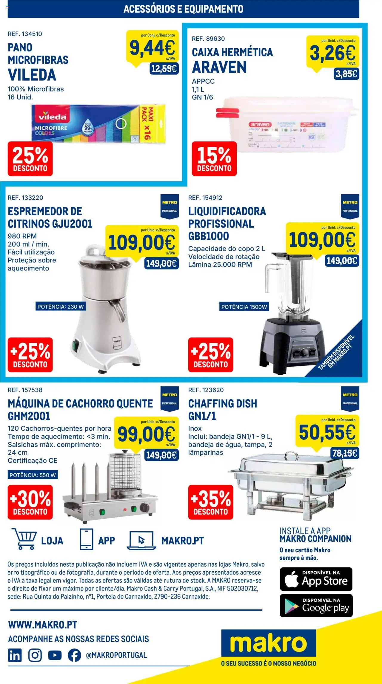 Makro folheto │ válido de 09.09.2025 | Página: 17 | Produtos: Espremedor, Bandeja, Caixa