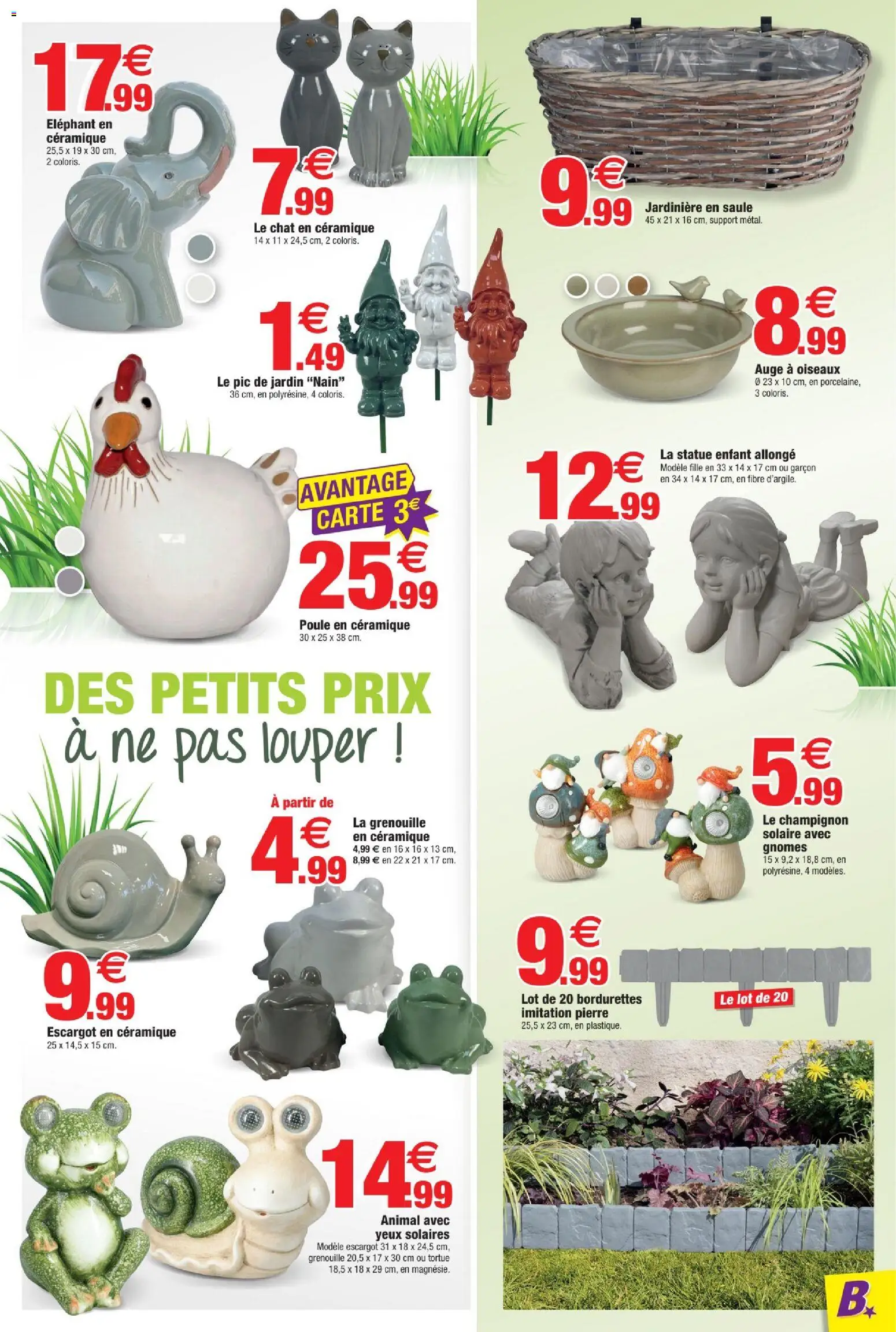 {H1} | Page: 3 | Produits: Jardinière, Champignon