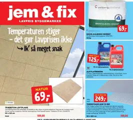 Eksempel på tilbudsavis Jem & fix - Tilbudsavis fra butik Jem & fix gyldig fra 27.07.2025