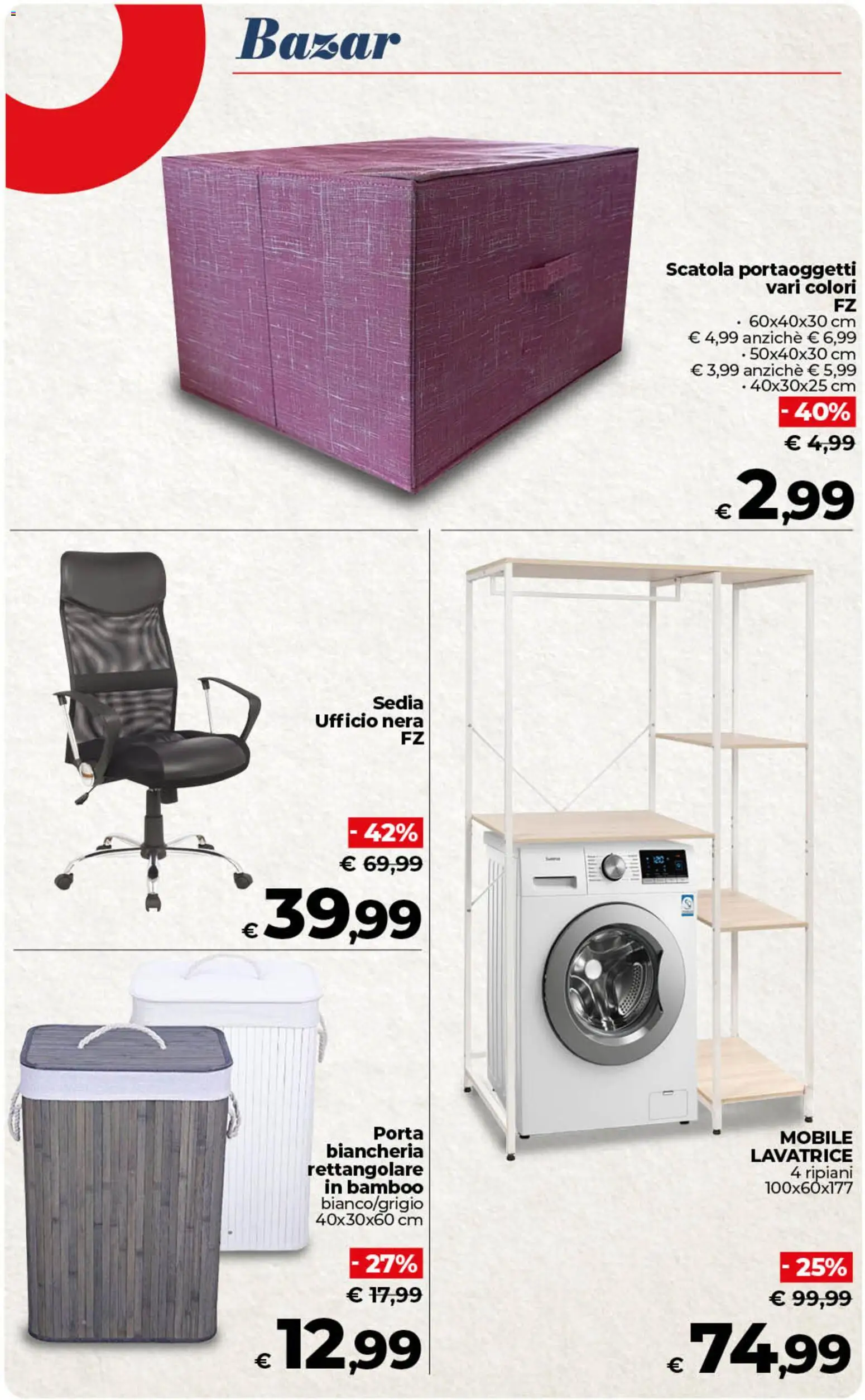 Volantino COOP del 13.02.2026 | Pagina: 63 | Prodotti: Mobile, Lavatrice, Sedia ufficio, Sedia