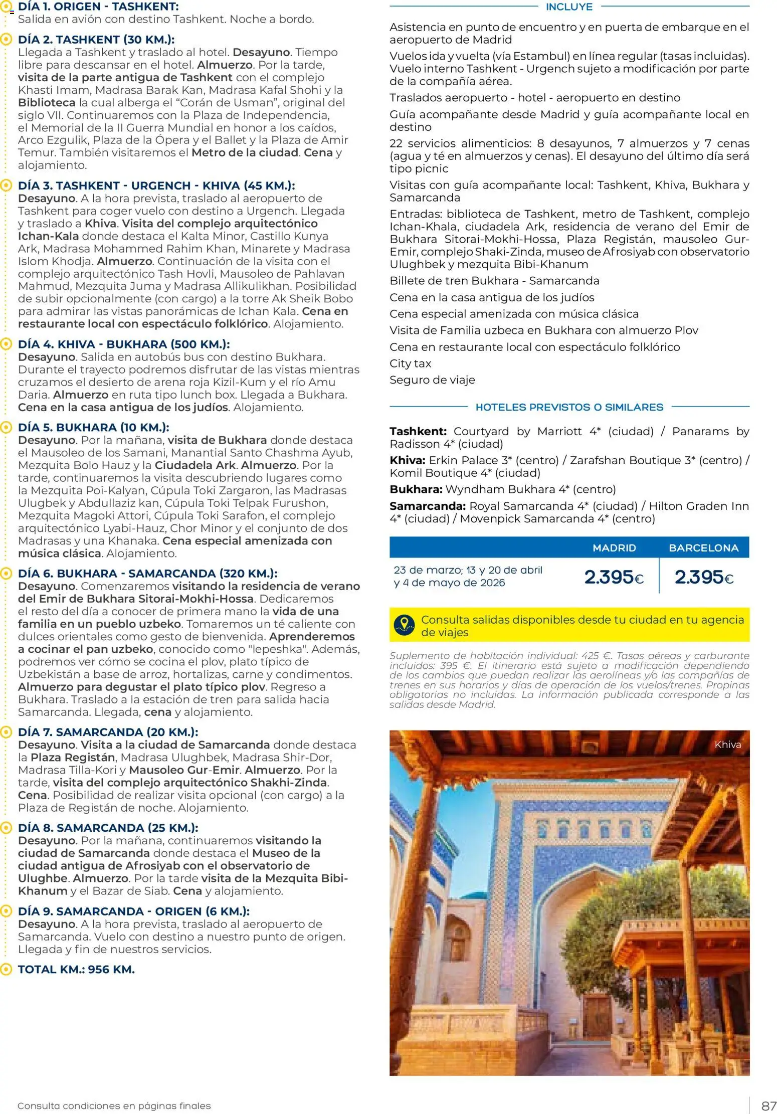 Viajes El Corte Inglés Vacaciones Económicas │ válido desde el 22.10.2025 | Página: 87 | Productos: Pan, Té, Cocina, Biblioteca