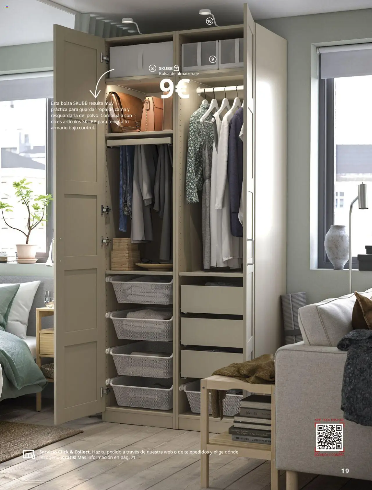 Catálogo IKEA Accesorios y decoración │ válido desde el 04.02.2025 | Página: 19 | Productos: Ropa, Cama, Almacenaje, Armario