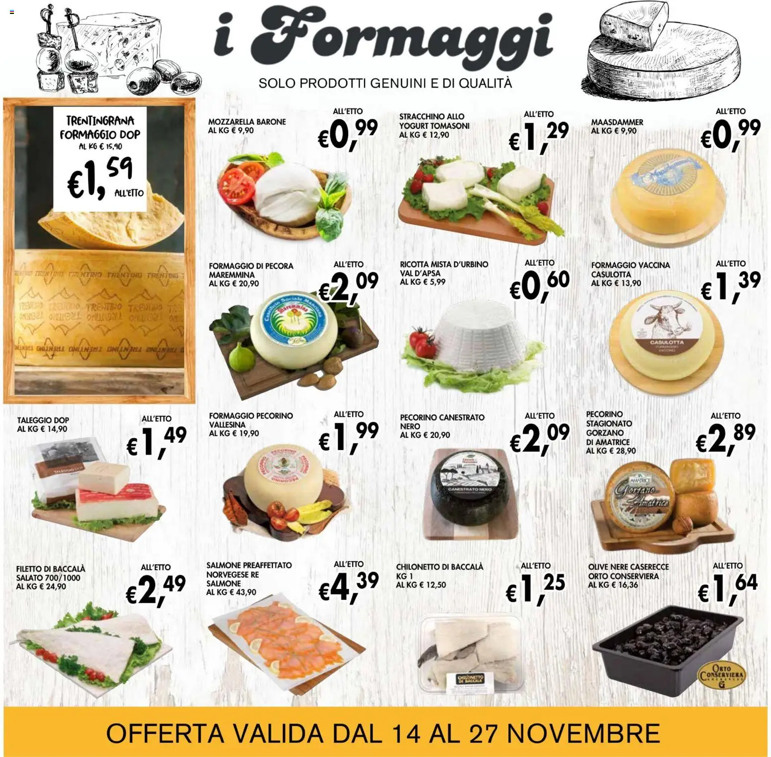 Volantino Coal del 14.11.2025 | Pagina: 6 | Prodotti: Yogurt, Formaggio, Olive, Stracchino