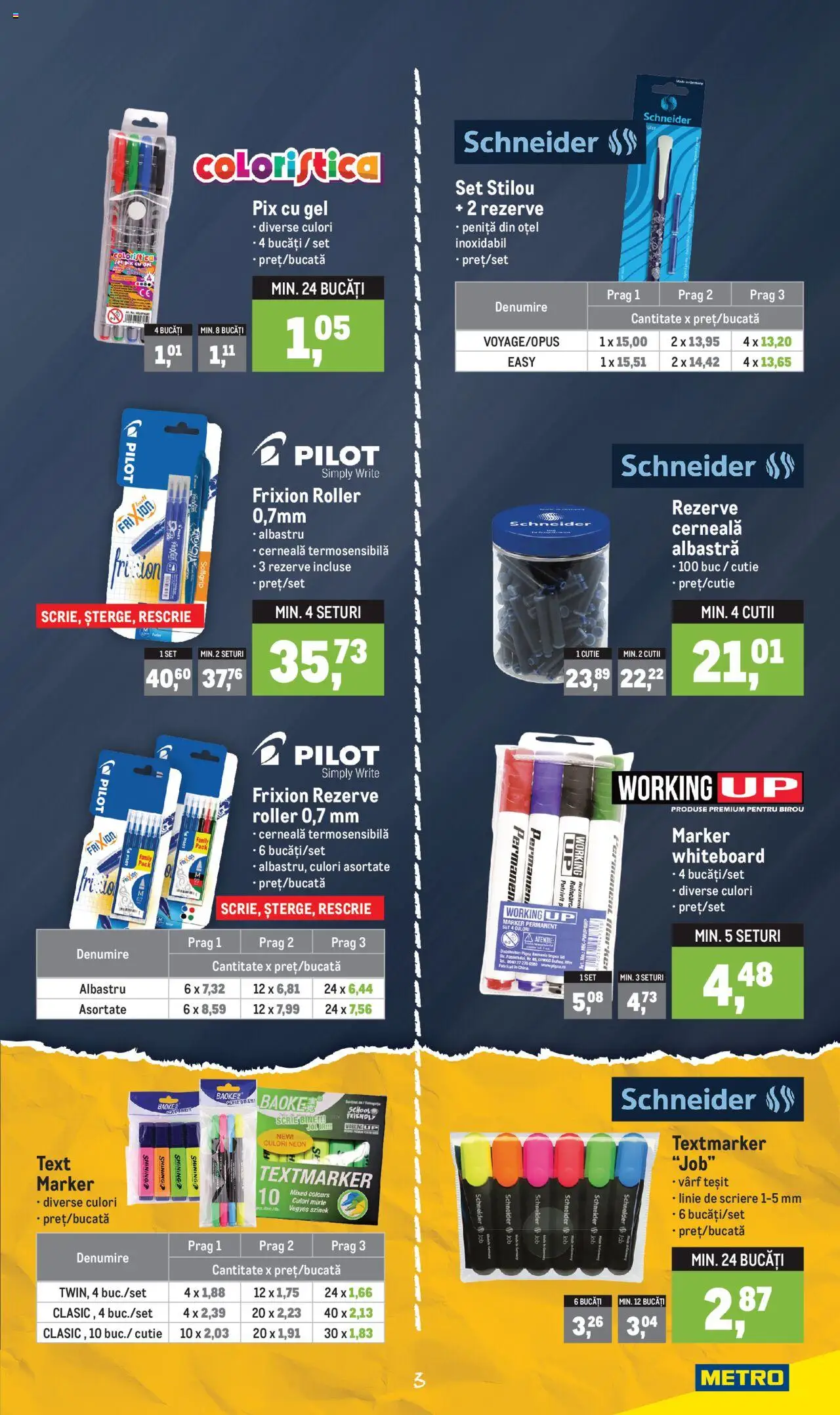 Metro catalog - Rechizite Școlare – valabil de la 01.08.2025 | Pagină: 3 | Produse: Çikolatalı gofret, Cutie