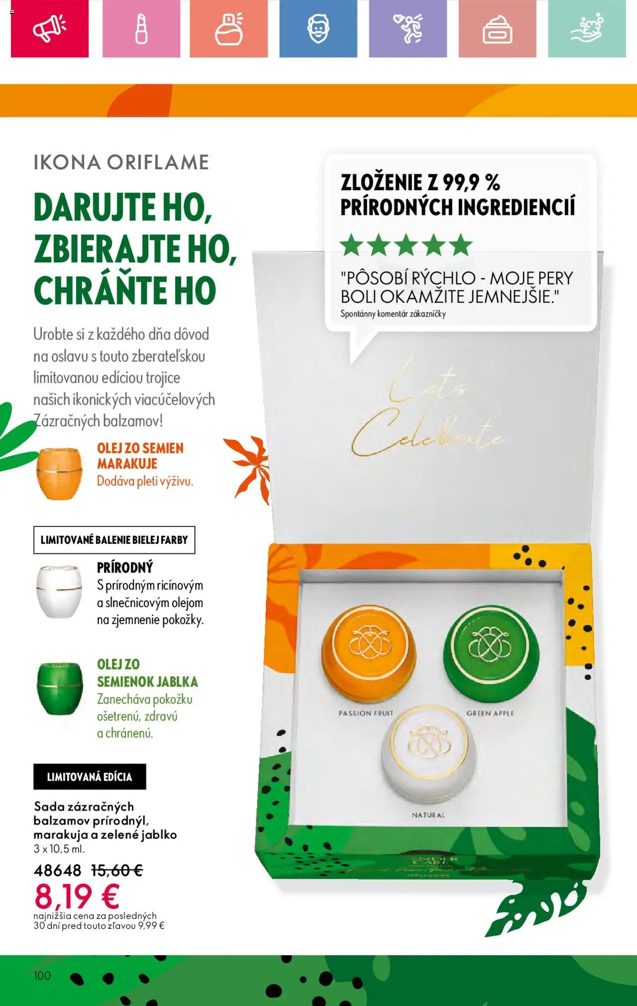 Katalóg Oriflame 10 2025 │ platný od 06.07.2025 | Strana: 100 | Produkty: Olej, Jablká, Apple