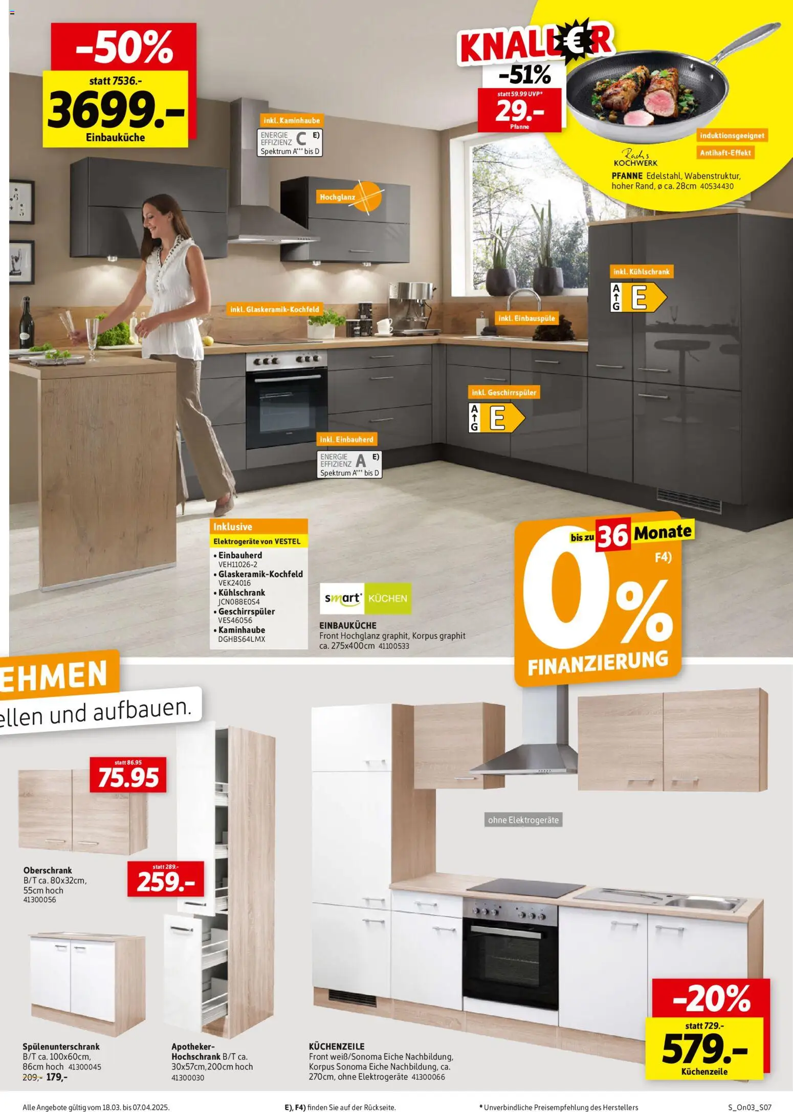 Sconto Prospekt 	 – gültig ab 18.03.2026 | Seite: 7 | Produkte: Geschirrspüler, Kochfeld, Hochschrank, Kuchen