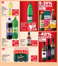 SARAJEVSKI KISELJAK Mineralna gazirana voda, 1,5 l - Pregled kataloga iz trgovine Kaufland, vrijedi od 02.01.2026 | Stranica: 15 | Proizvodi: Staropramen, Sarajevski kiseljak, Whisky, Voda