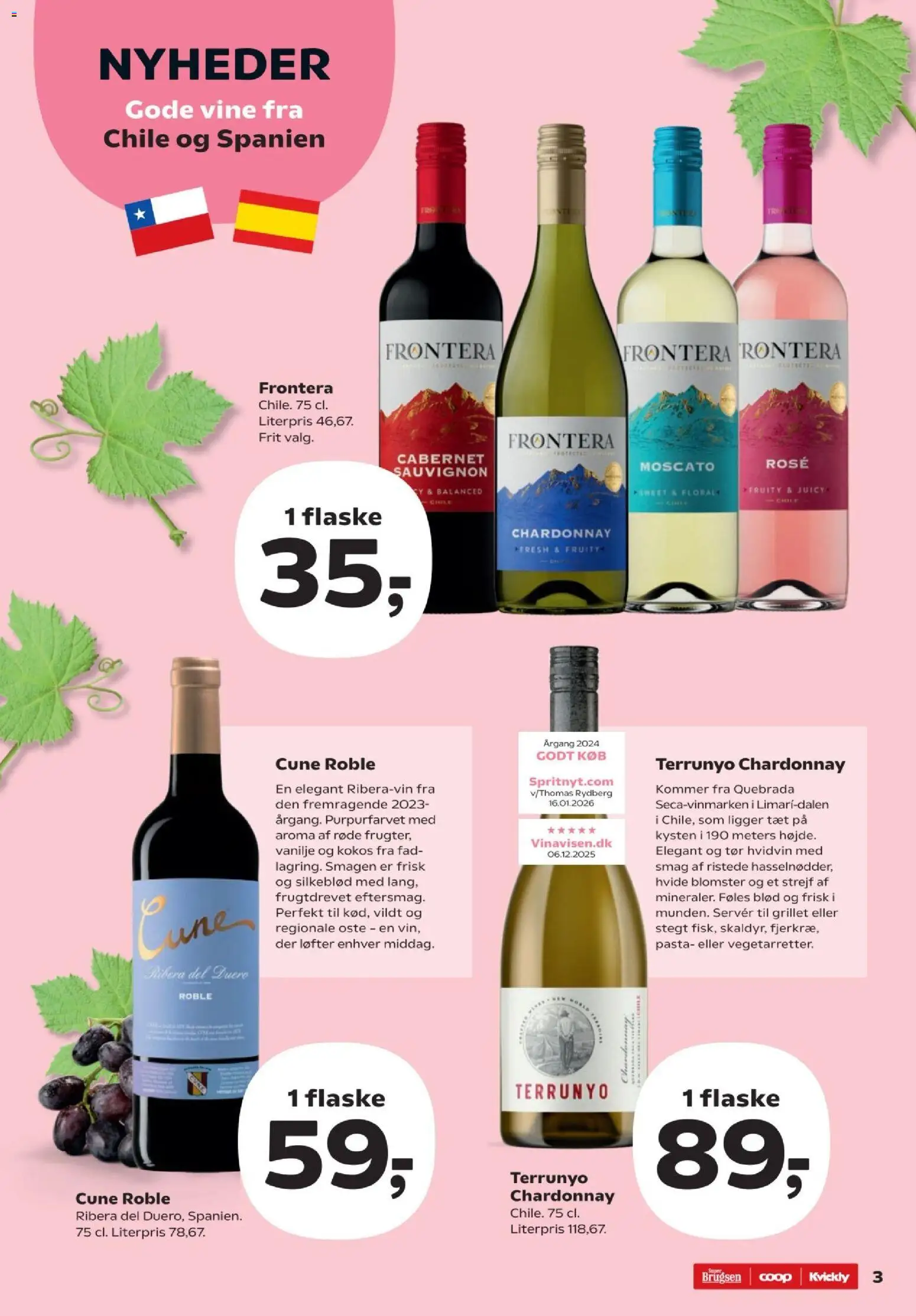 Super Brugsen tilbudsavis – gyldig fra 06.03.2026 | Side: 3 | Produkter: Pasta, Vanilje, Søm