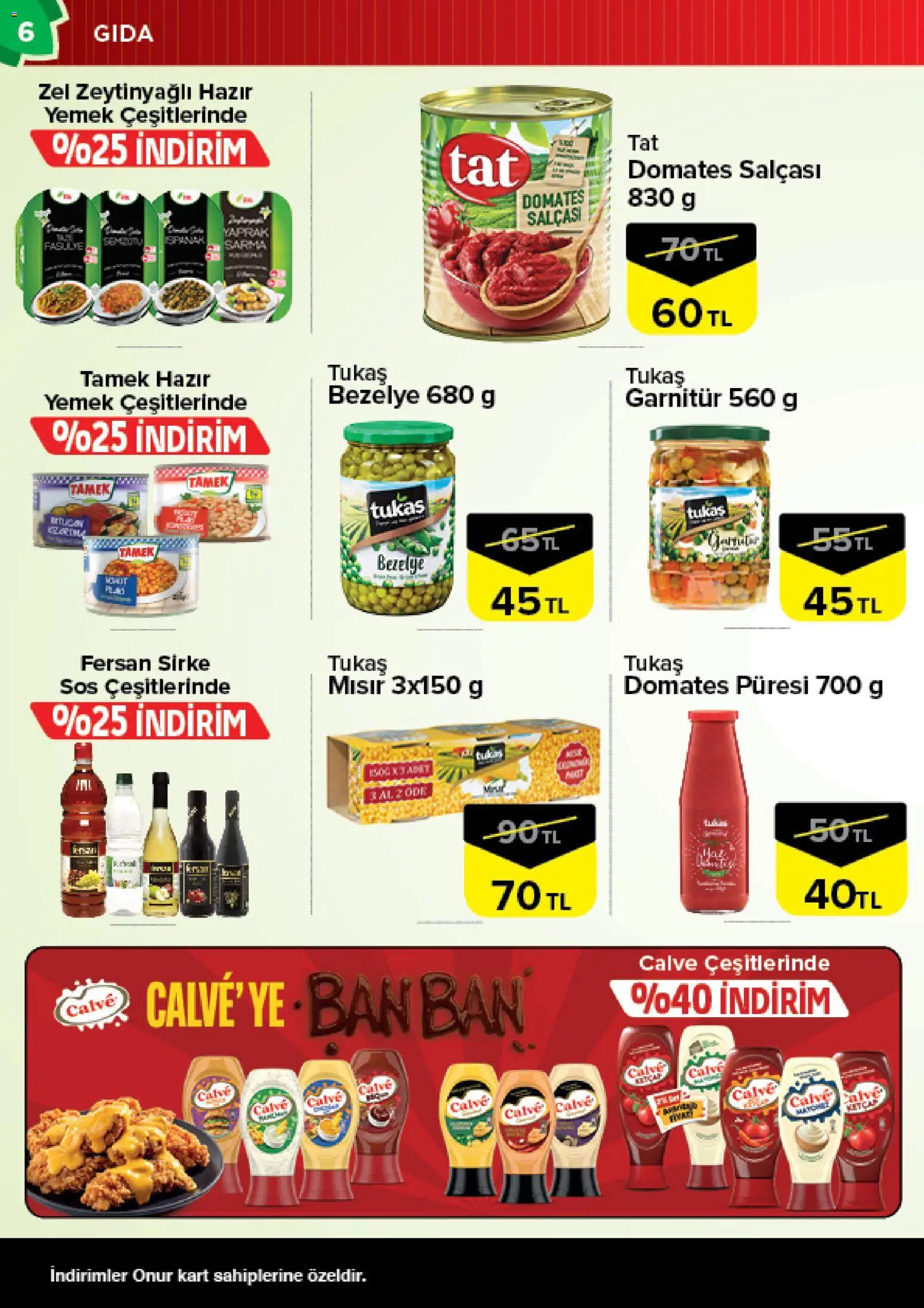 Onur Market Katalog - Bursa - 10.02.2026 tarihinden itibaren geçerlidir | Sayfa: 6