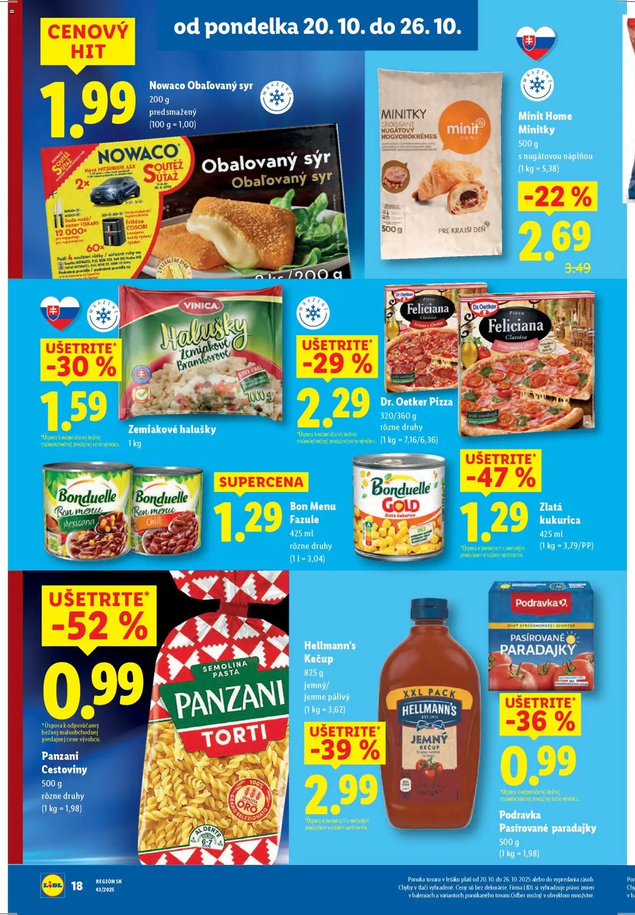 Nové Lidl akcie – leták je platný od 20.10.2025 | Strana: 26 | Produkty: Fritéza, Paradajky, Croissant, Kečup