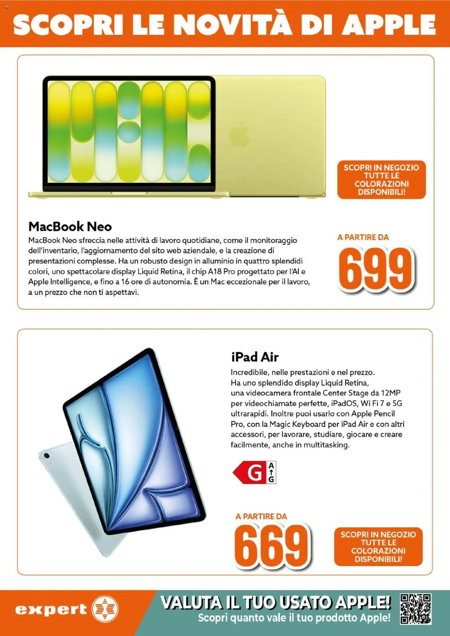 Volantino Expert del 12.03.2026 | Pagina: 31 | Prodotti: Videocamera, Alluminio, Ipad, Macbook