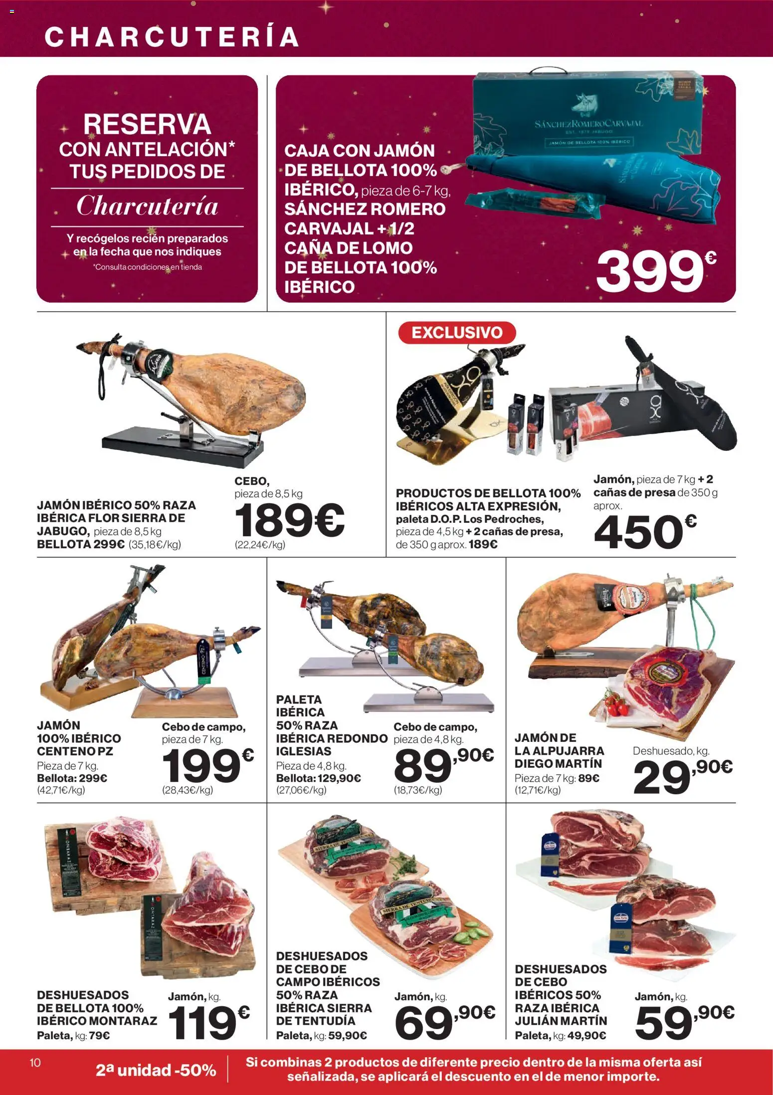 El Corte Inglés ofertas │ válido desde el 04.12.2025 | Página: 10 | Productos: Jamón ibérico, Jamón, Caja