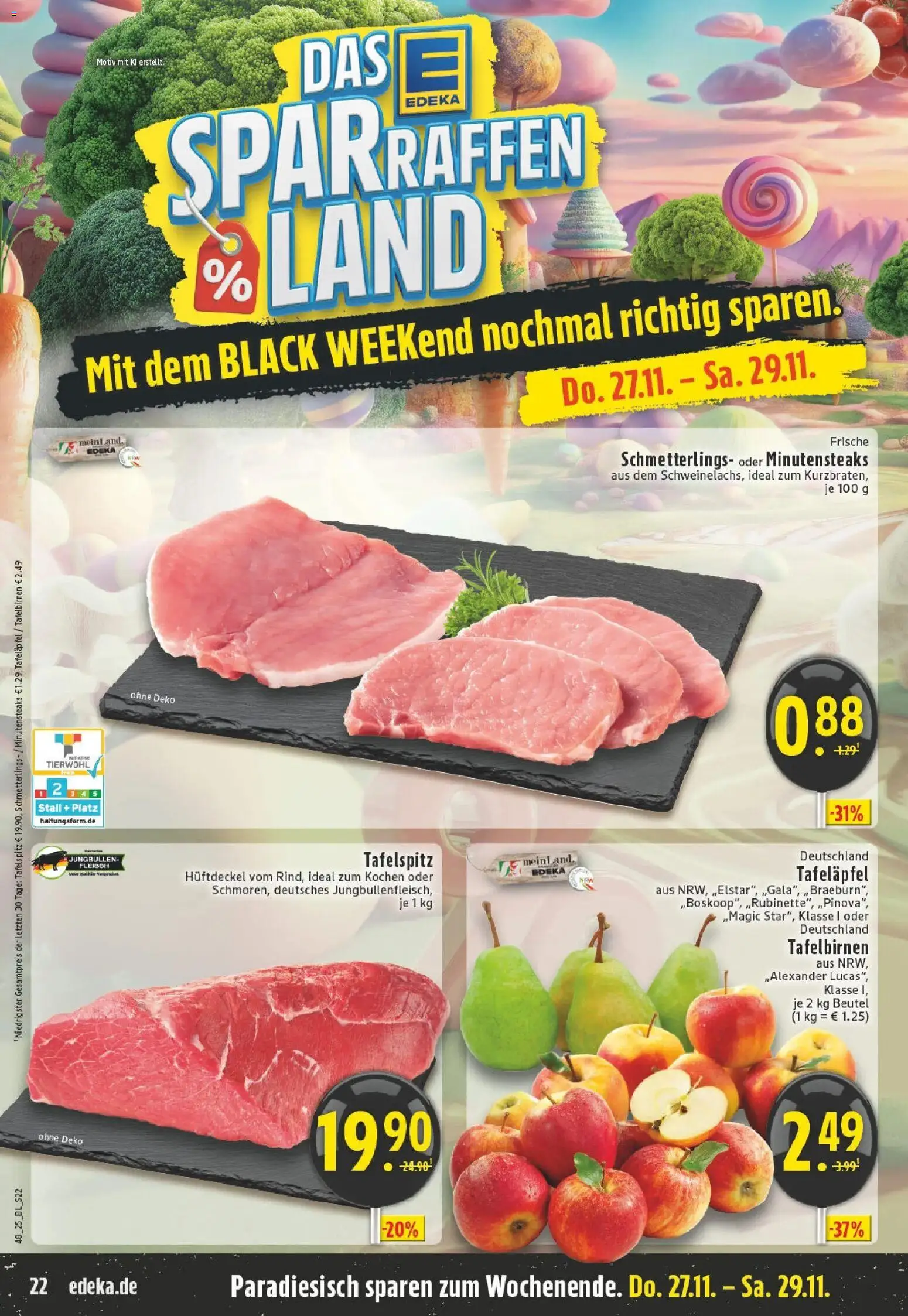 Edeka prospekt Hennef - Uckerath	 – gültig ab 23.11.2025 | Seite: 22 | Produkte: Tafelspitz, Fleisch