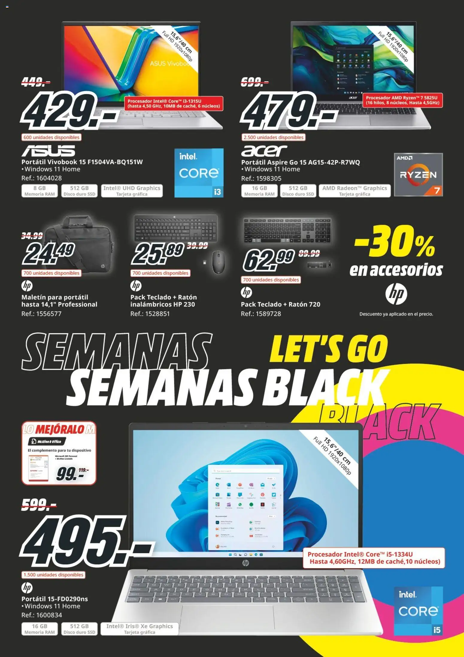 Media Markt Black Friday │ válido desde el 12.11.2025 | Página: 22 | Productos: Teclado, Disco