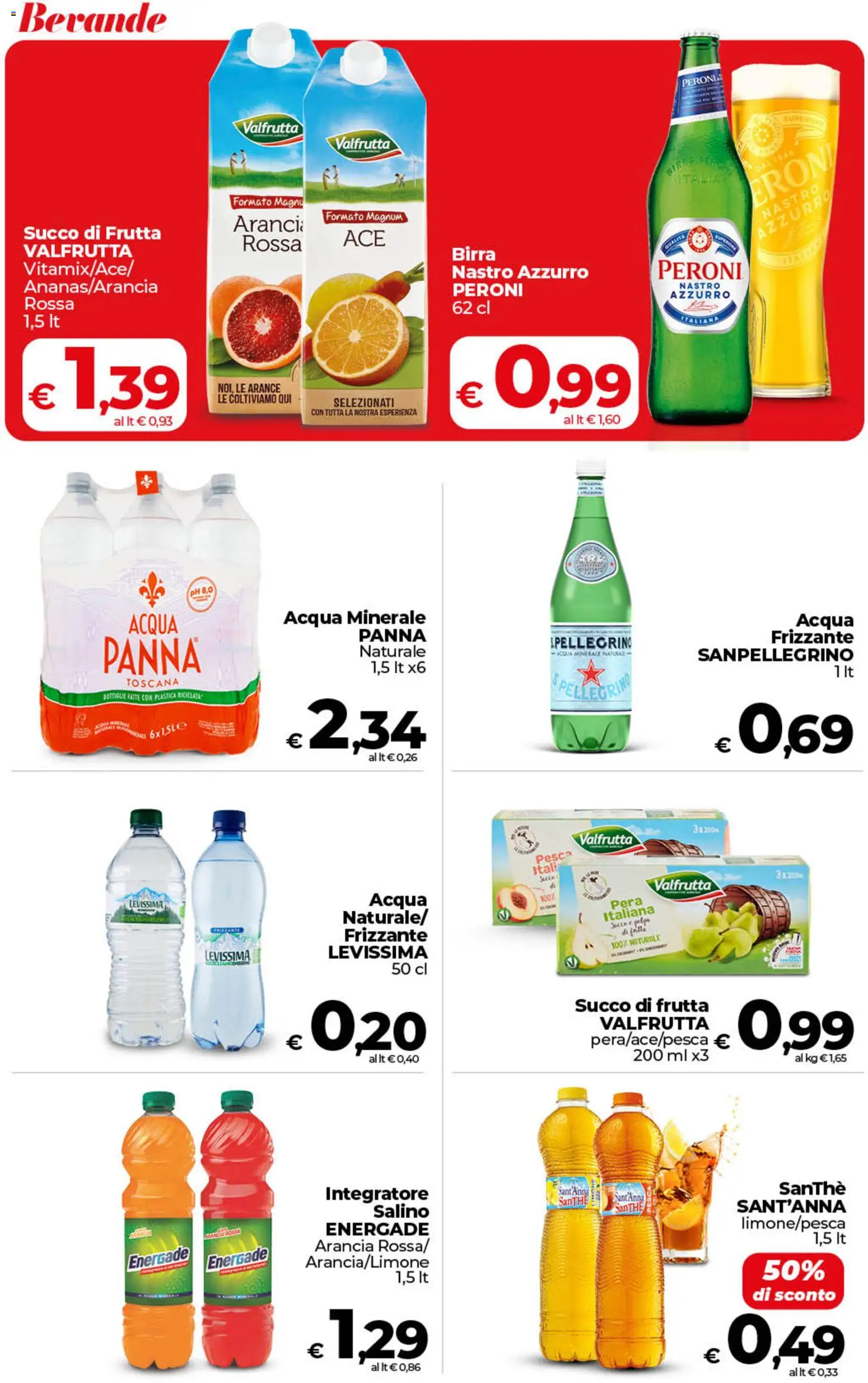 Volantino COOP del 24.02.2026 | Pagina: 36 | Prodotti: Acqua, Pera, Arancia, Succo di frutta