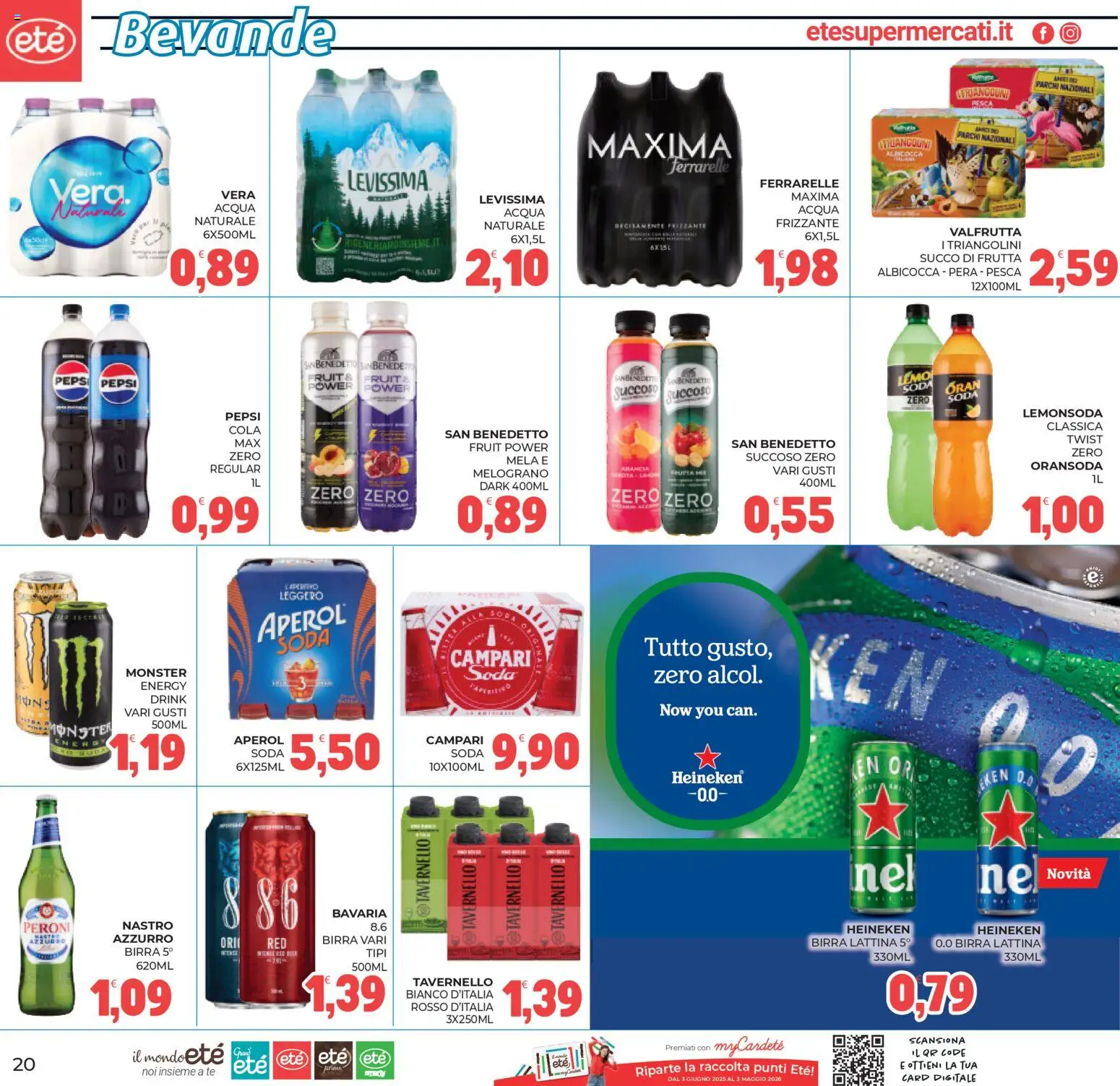 Volantino Eté del 11.03.2026 | Pagina: 20 | Prodotti: Pera, Arancia, Aperol, Pepsi