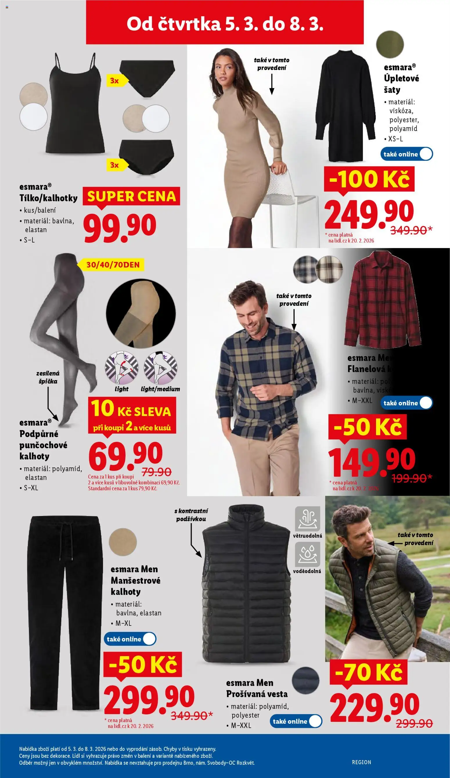 Lidl leták - Spotřební zboží od 02.03.2026 | Strana: 23 | Produkty: Šaty, Košile, Kalhoty, Pants