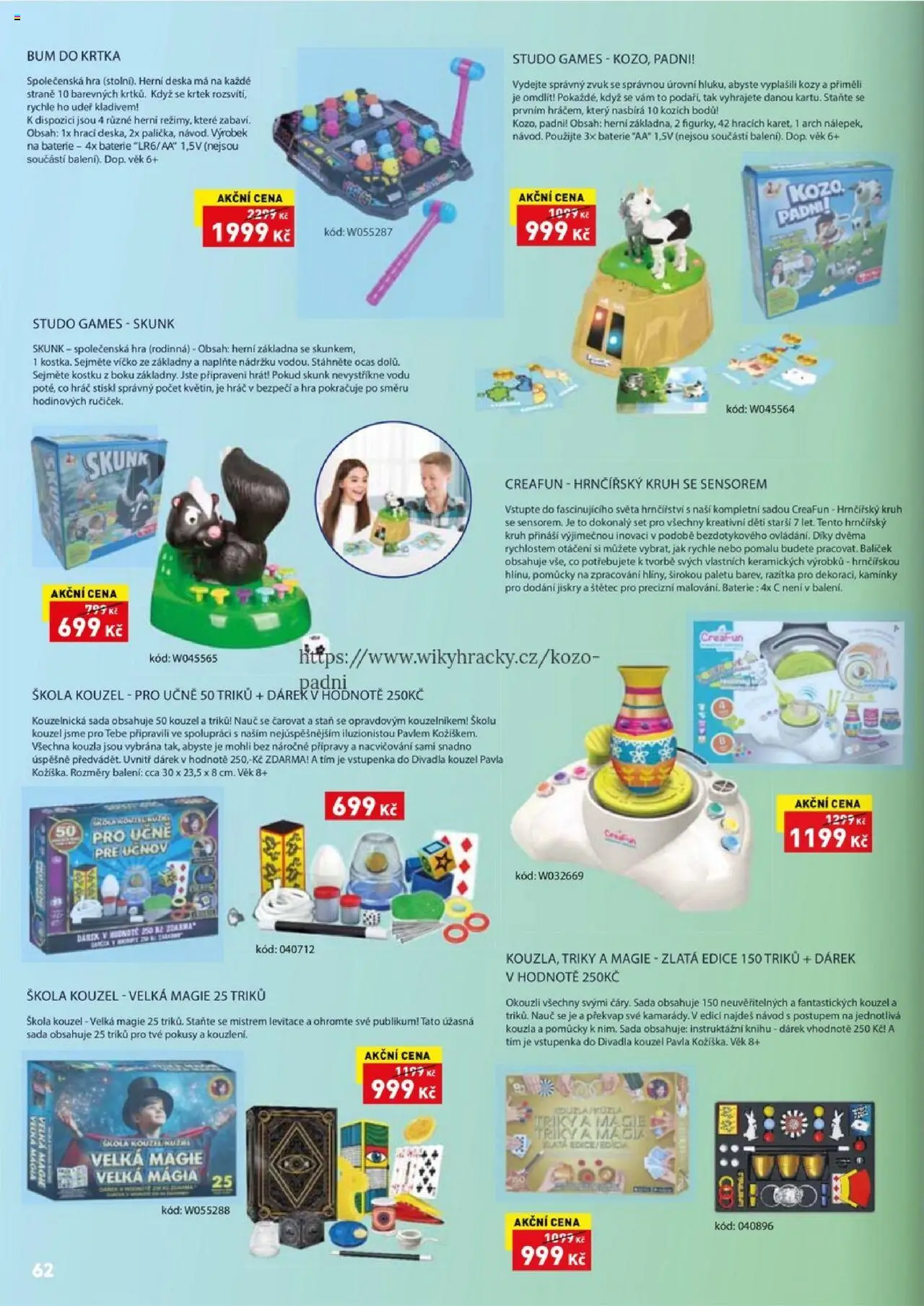 Wiky katalog - Vánoce 2025 od 14.10.2025 | Strana: 62 | Produkty: Baterie AA, Hra, Stan, Štětec