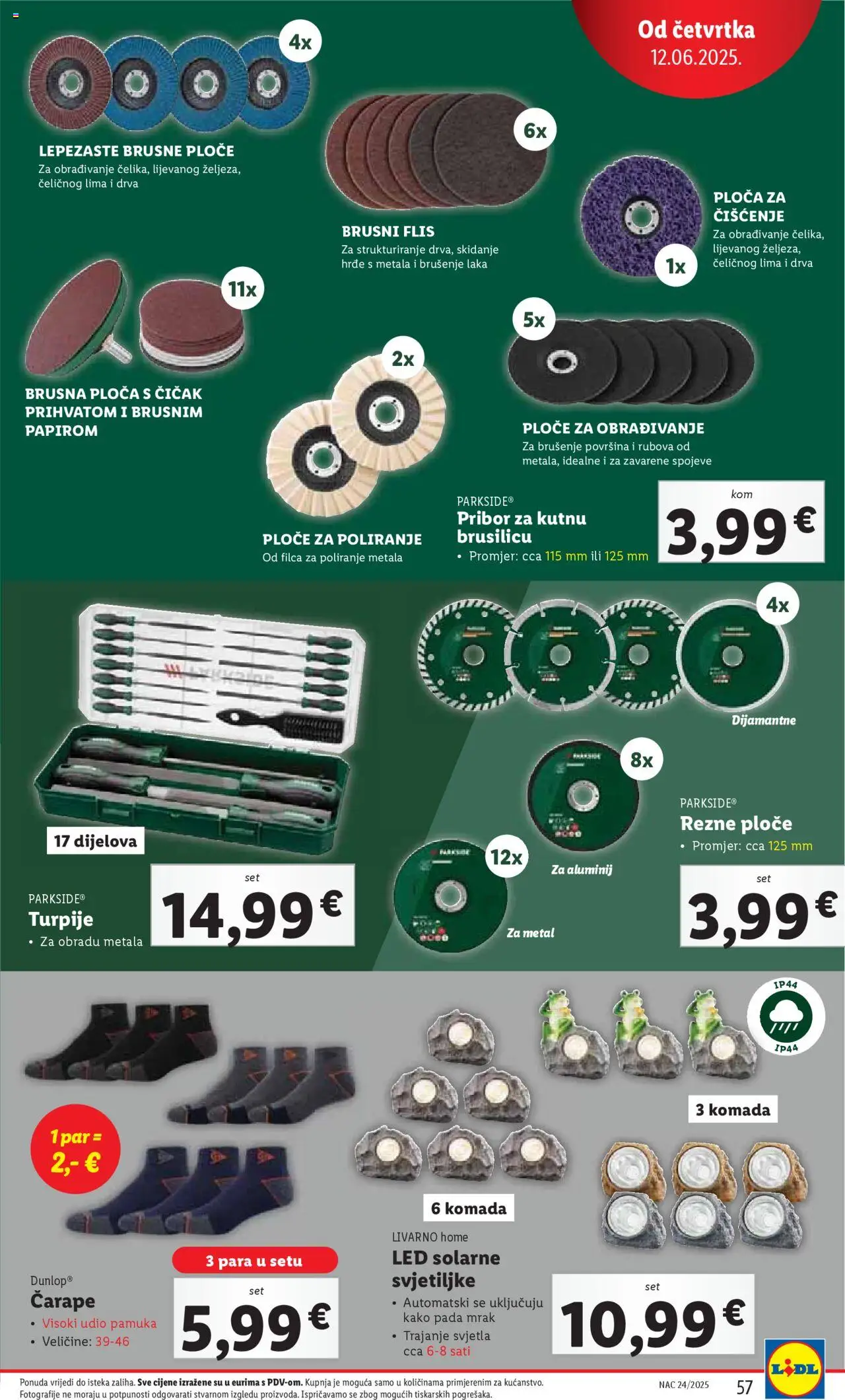 Lidl katalog | vrijedi od 09.06.2025 | Stranica: 57 | Proizvodi: Čarape