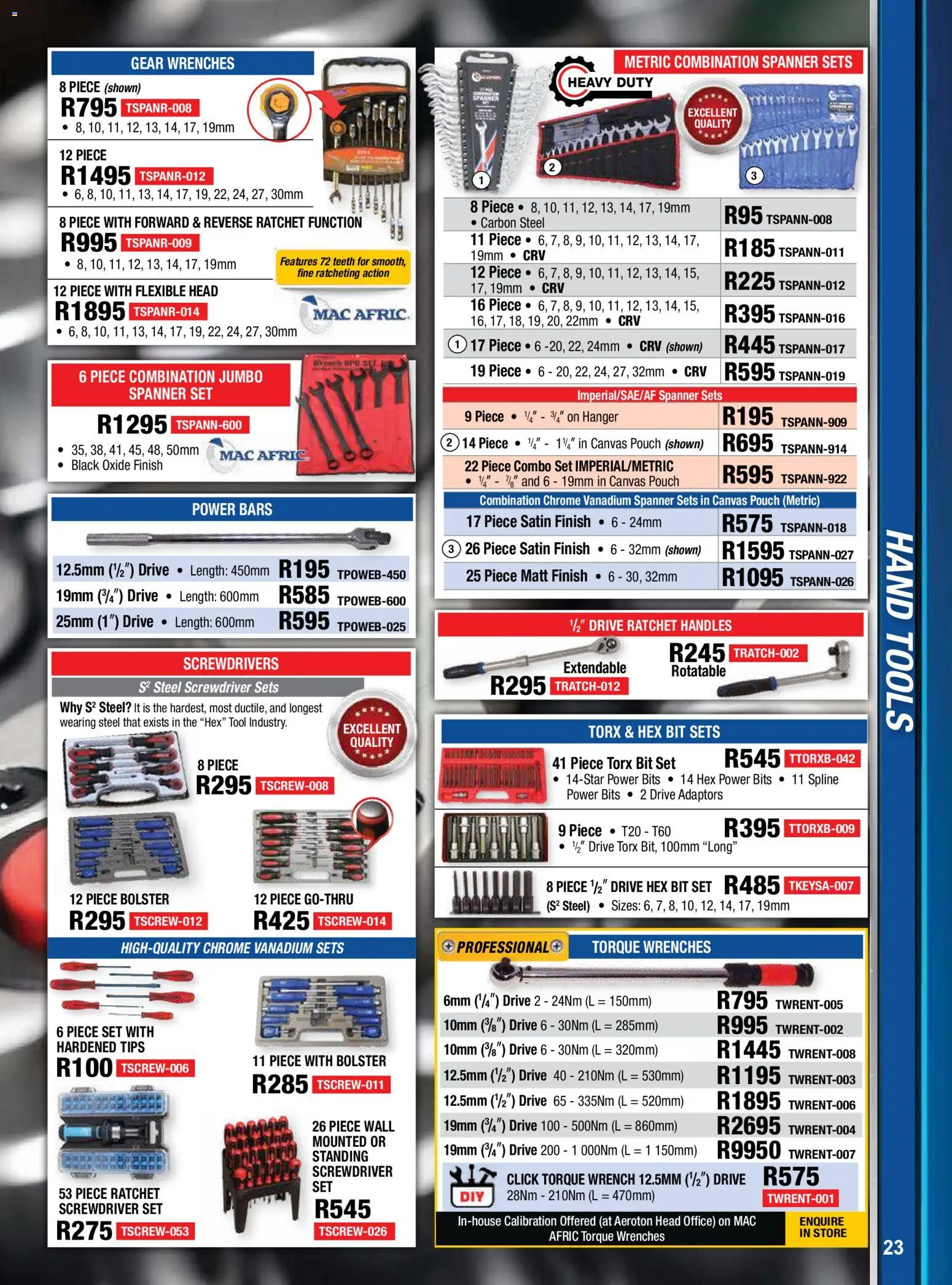 New Adendorff catalogue – valid from 01.02.2026 | Page: 25 | Products: Wrench, Canvas