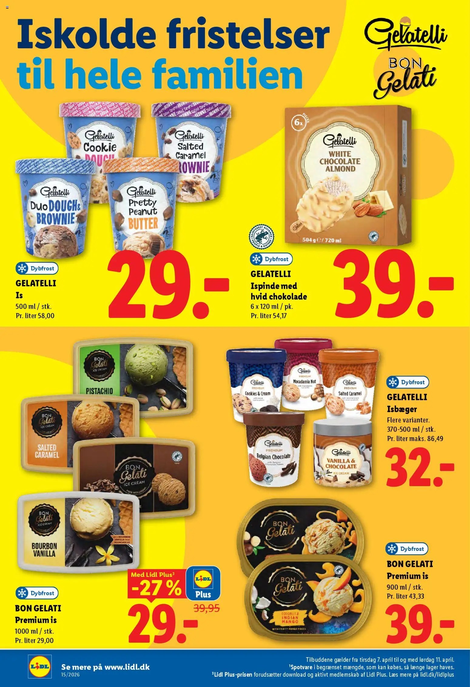 Lidl tilbudsavis – gyldig fra 09.04.2026 | Side: 16 | Produkter: Mango, Cookies, Is, Søm