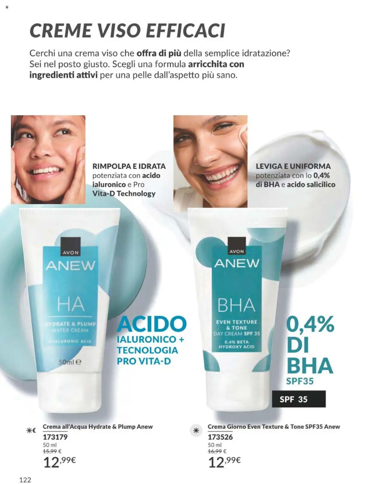 Volantino Avon del 01.09.2025 | Pagina: 122 | Prodotti: Crema, Crema viso