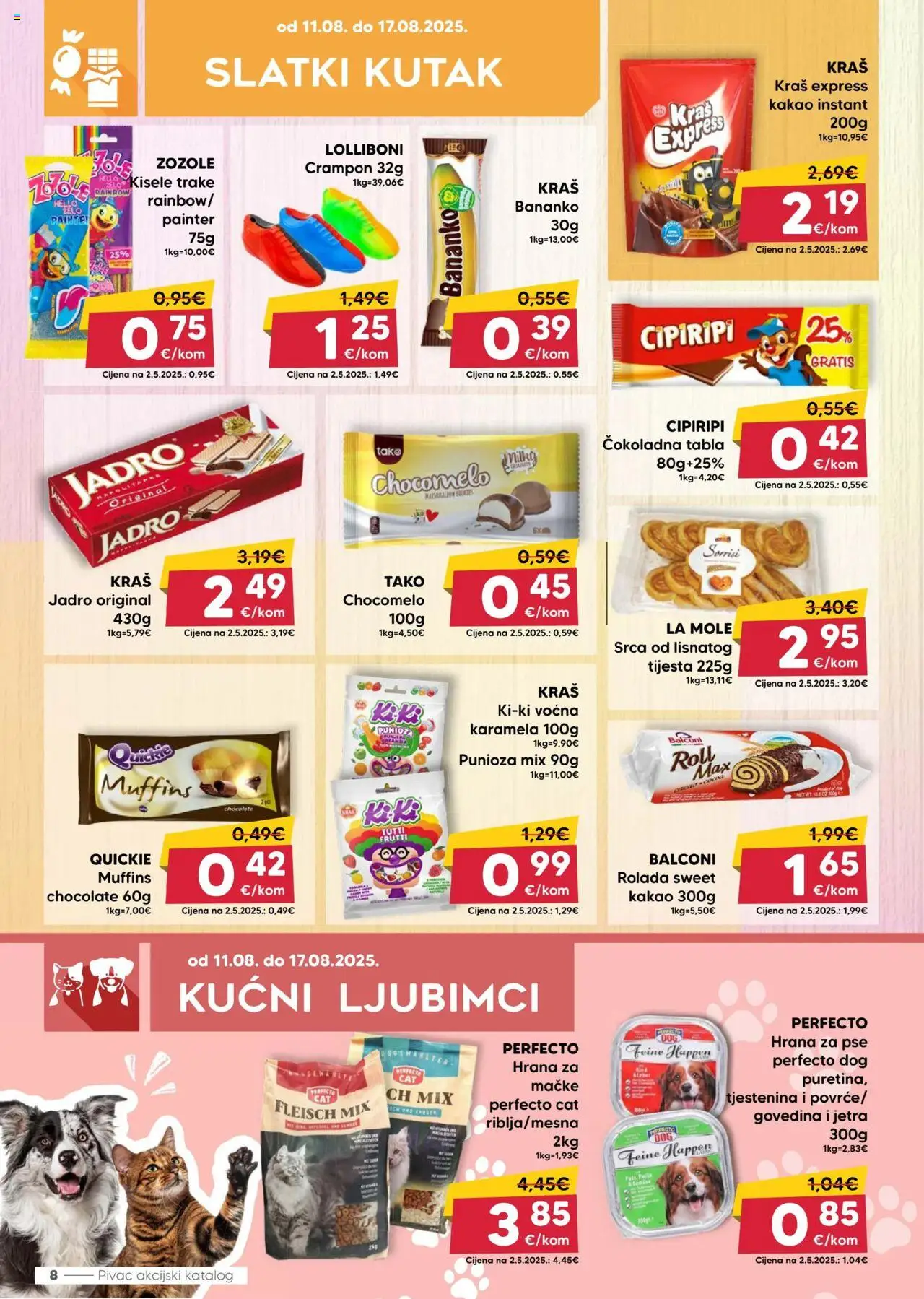 Pivac katalog | vrijedi od 11.08.2025 | Stranica: 8 | Proizvodi: Govedina, Pasta, PC, Karamela