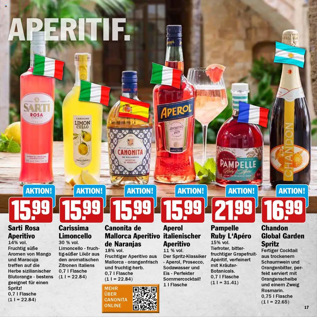 HIT Einfach Grillen - gültig ab dem 11.08.2025 | Seite: 17 | Produkte: Likör, Grapefruit, Aperol, Zitronen
