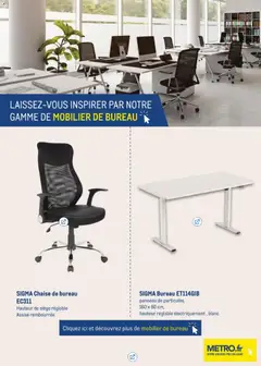 METRO - Prévisualisation de METRO - Tout pour votre Bureau valide à partir de 17.11.2025 | Page: 3 | Produits: Bureau, Chaise de bureau, Chaise